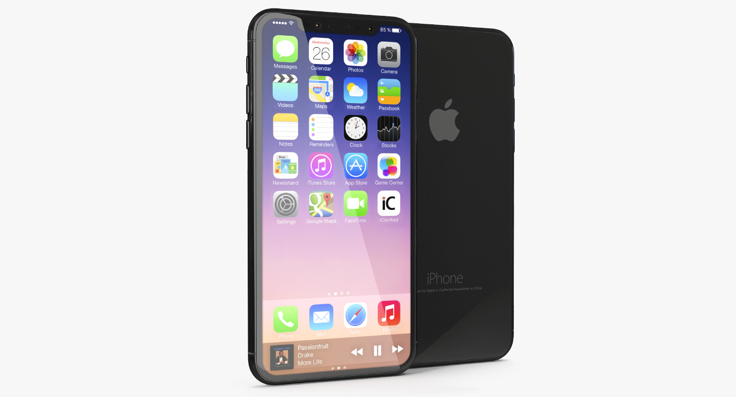 Iphone 8 Concept Black 3D