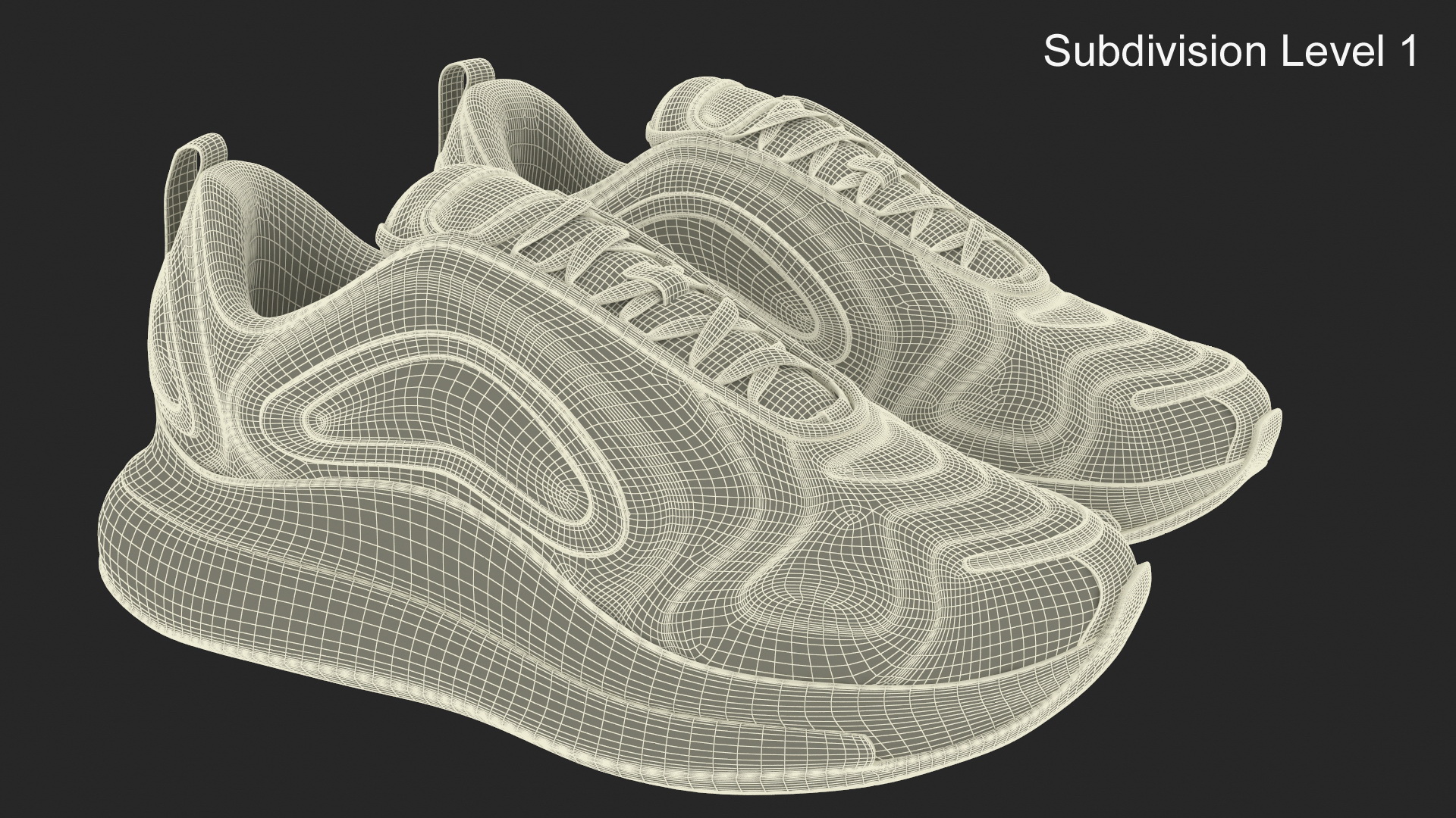 3D model Sneakers Dynamic Air 720 Volt Green