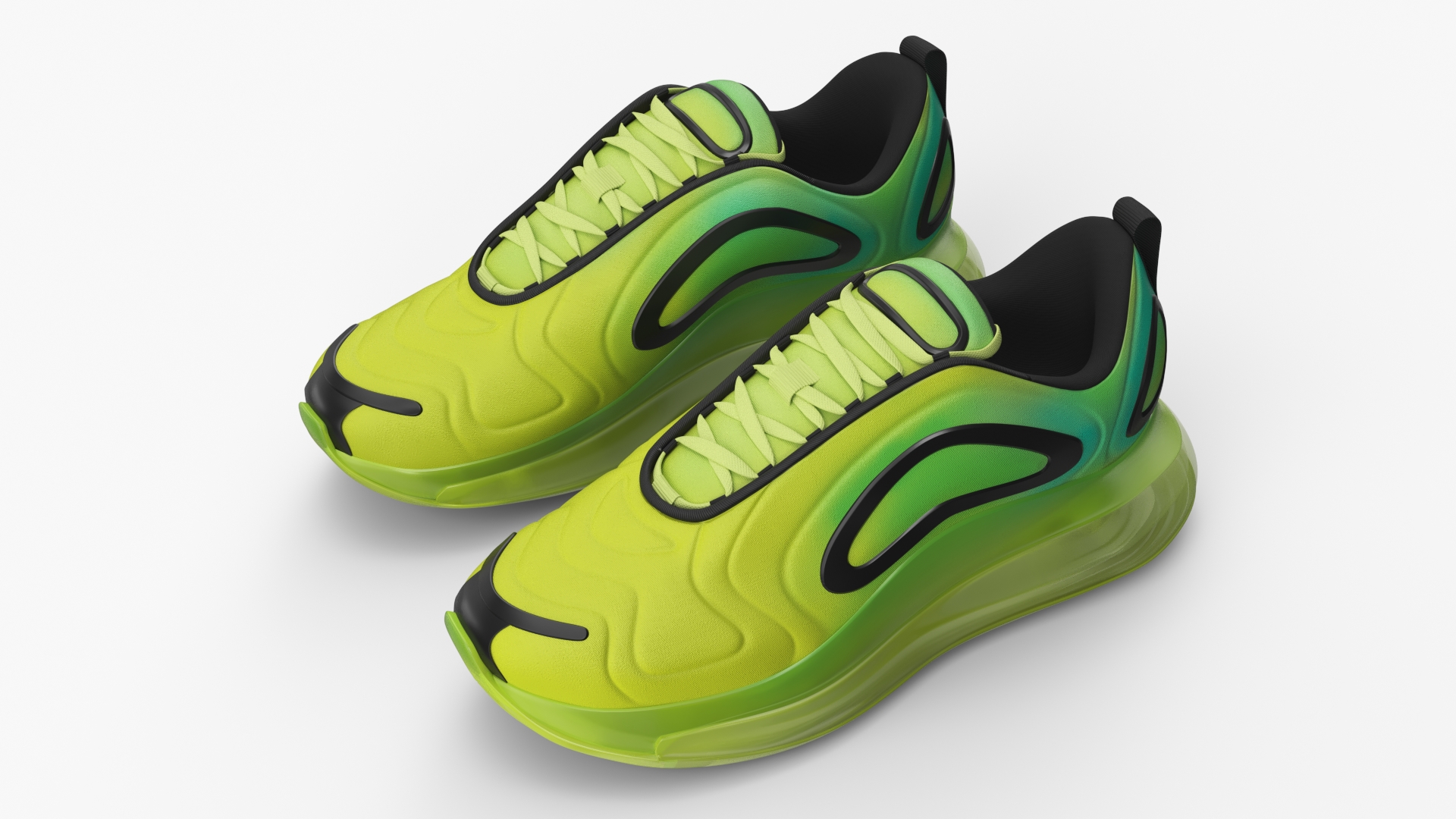 3D model Sneakers Dynamic Air 720 Volt Green