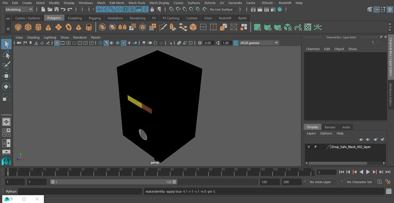 3D model Drop Safe Black