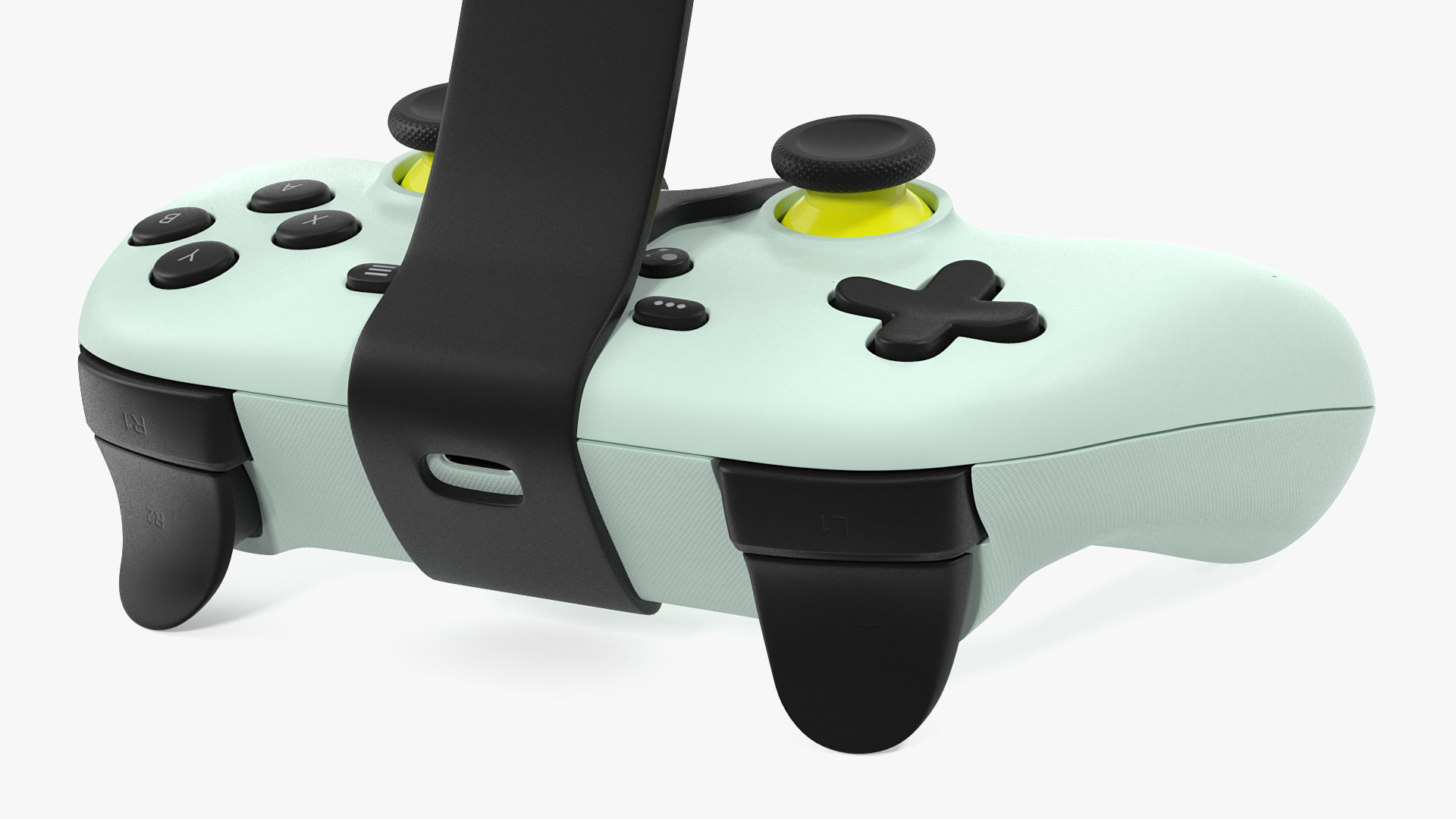 Google Stadia Controller with Phone Mount Wasabi Color 3D model
