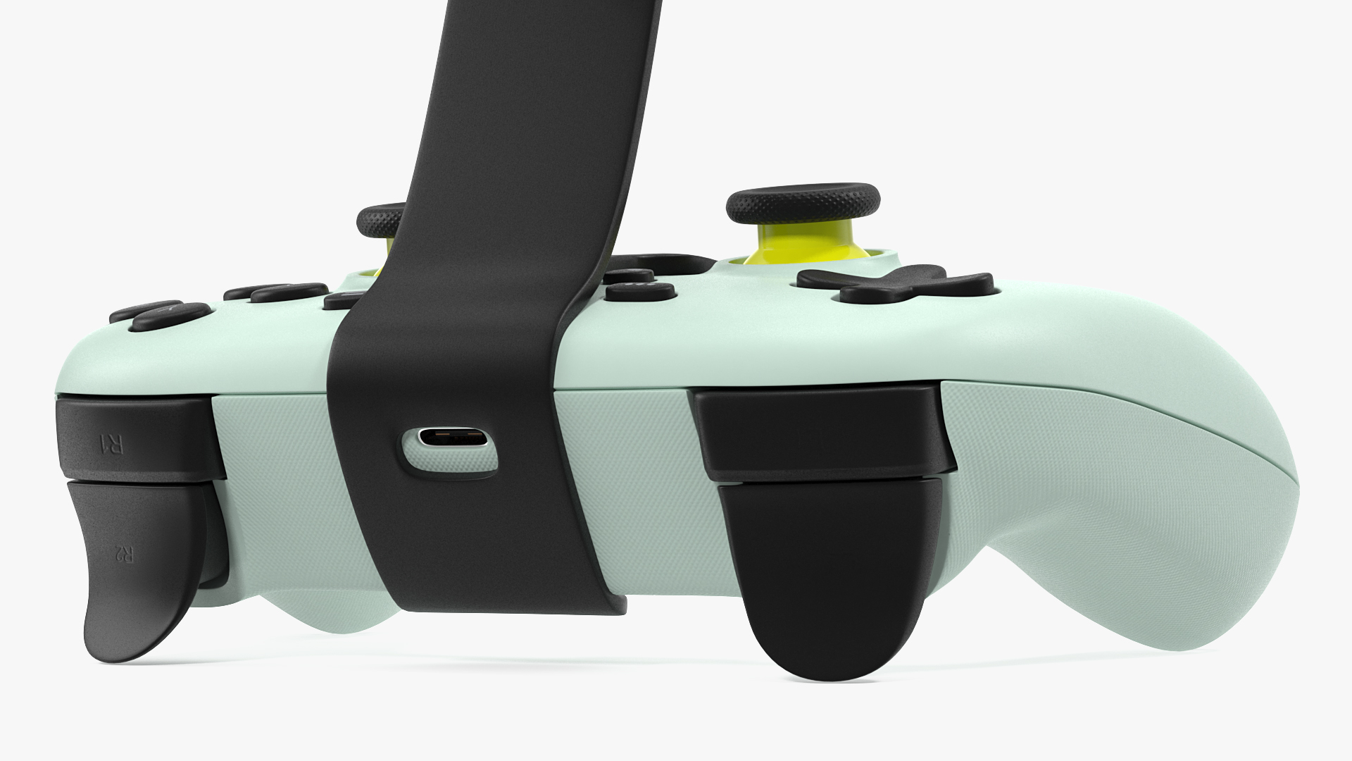 Google Stadia Controller with Phone Mount Wasabi Color 3D model