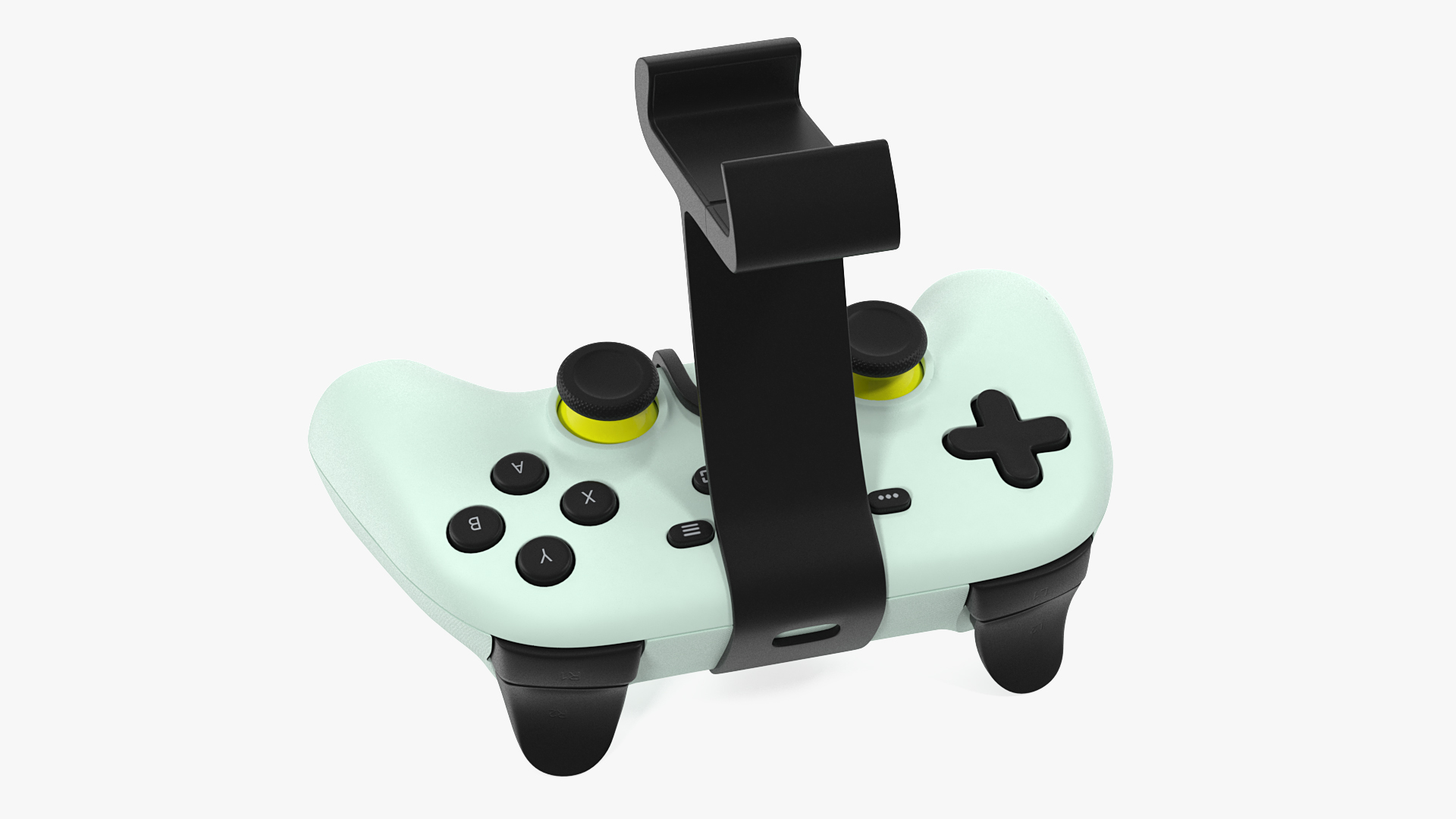 Google Stadia Controller with Phone Mount Wasabi Color 3D model