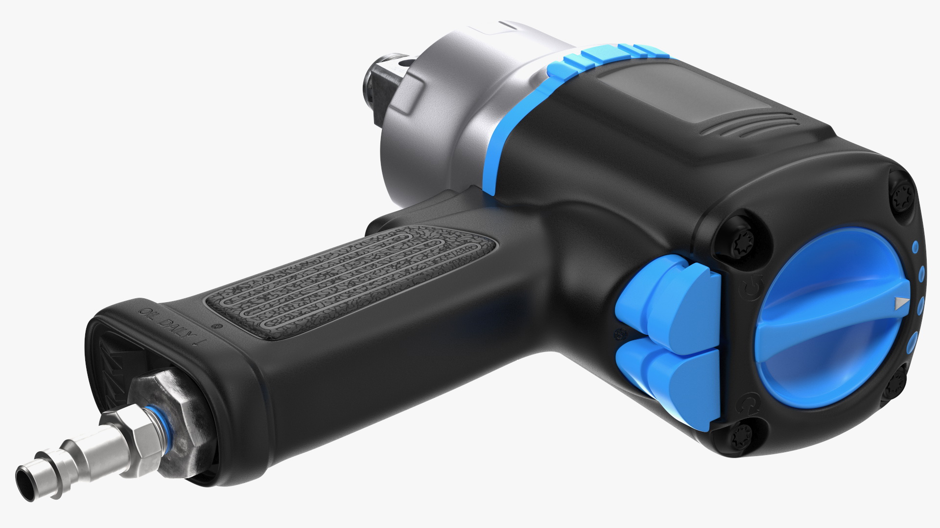 Air Impact Wrench with Wrench Head 3D model