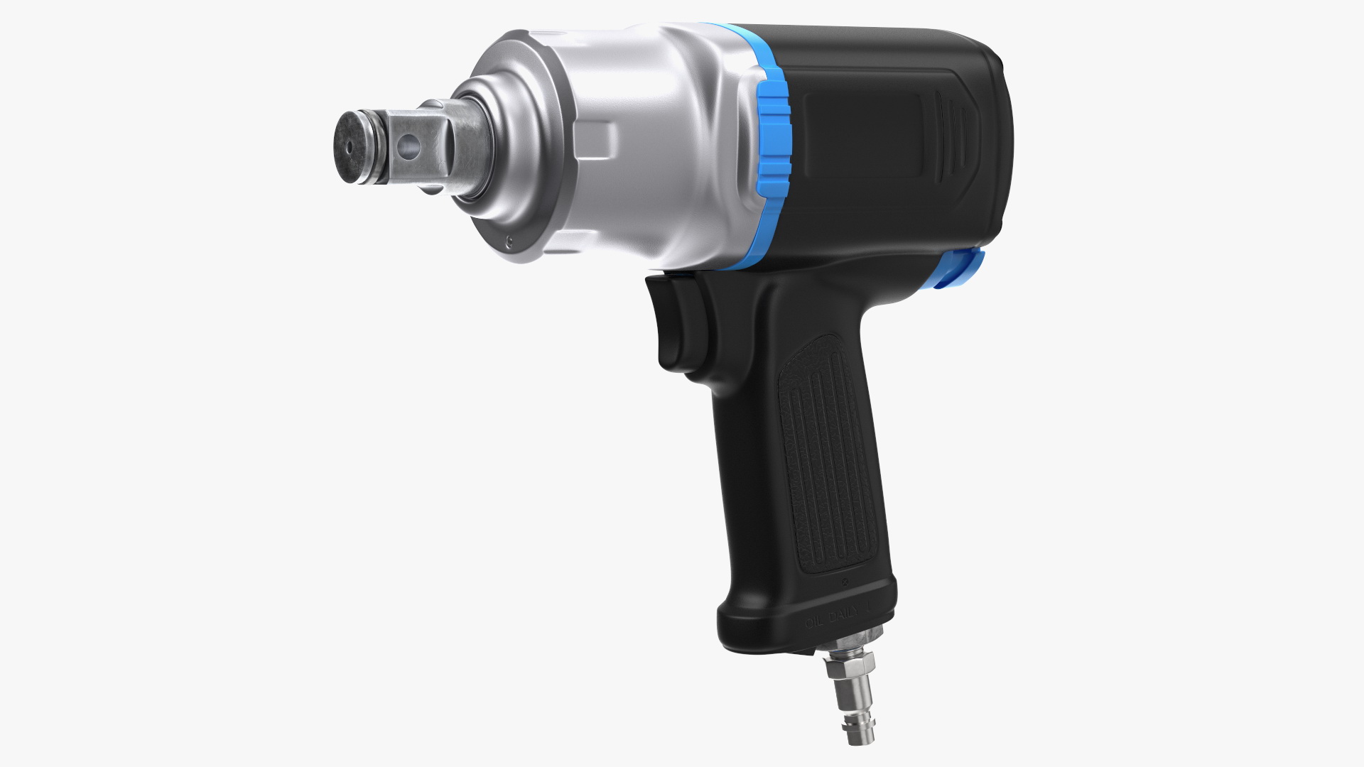 Air Impact Wrench with Wrench Head 3D model