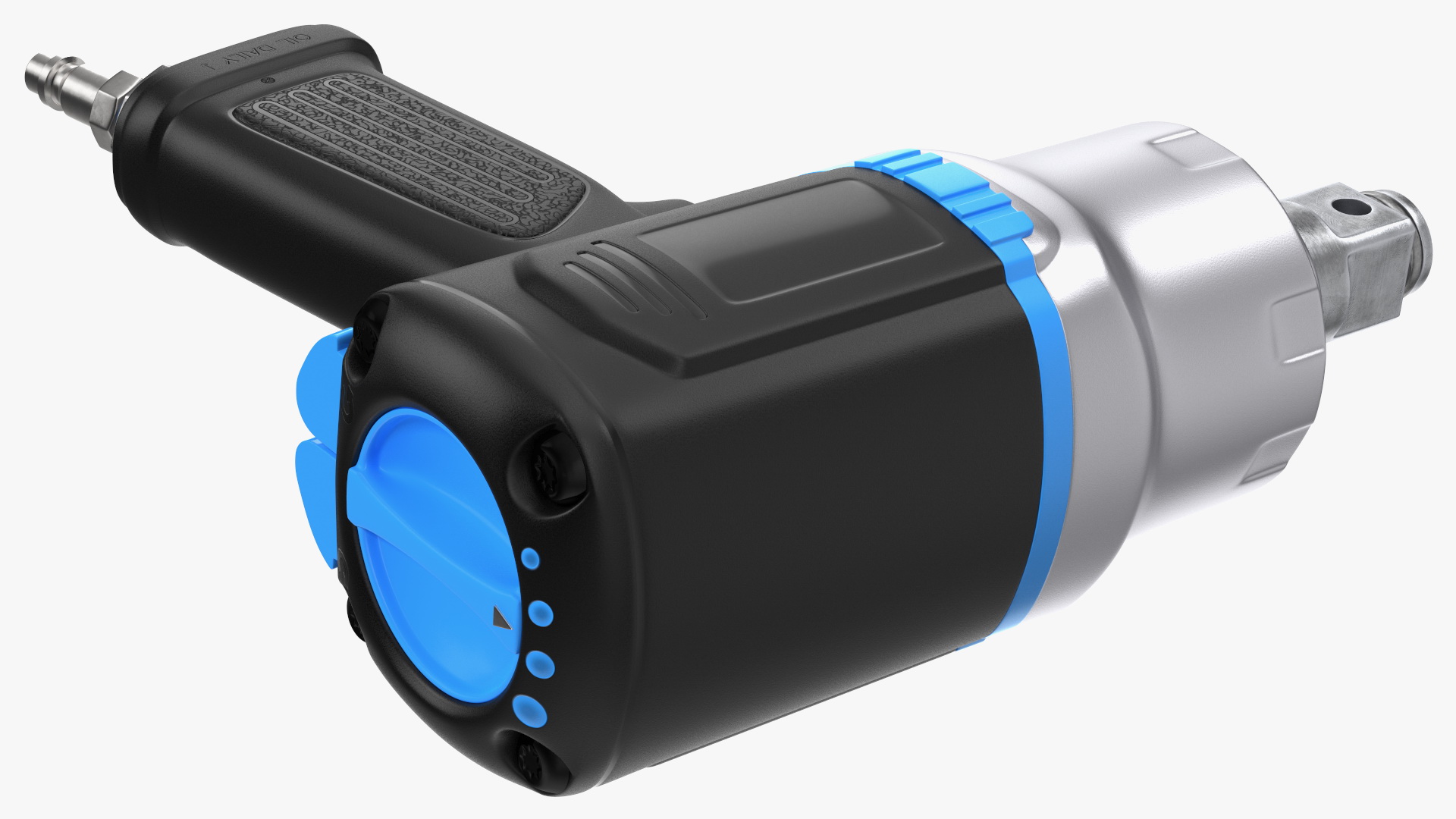 Air Impact Wrench with Wrench Head 3D model