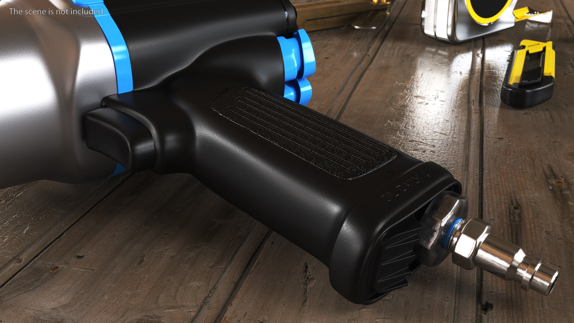Air Impact Wrench with Wrench Head 3D model