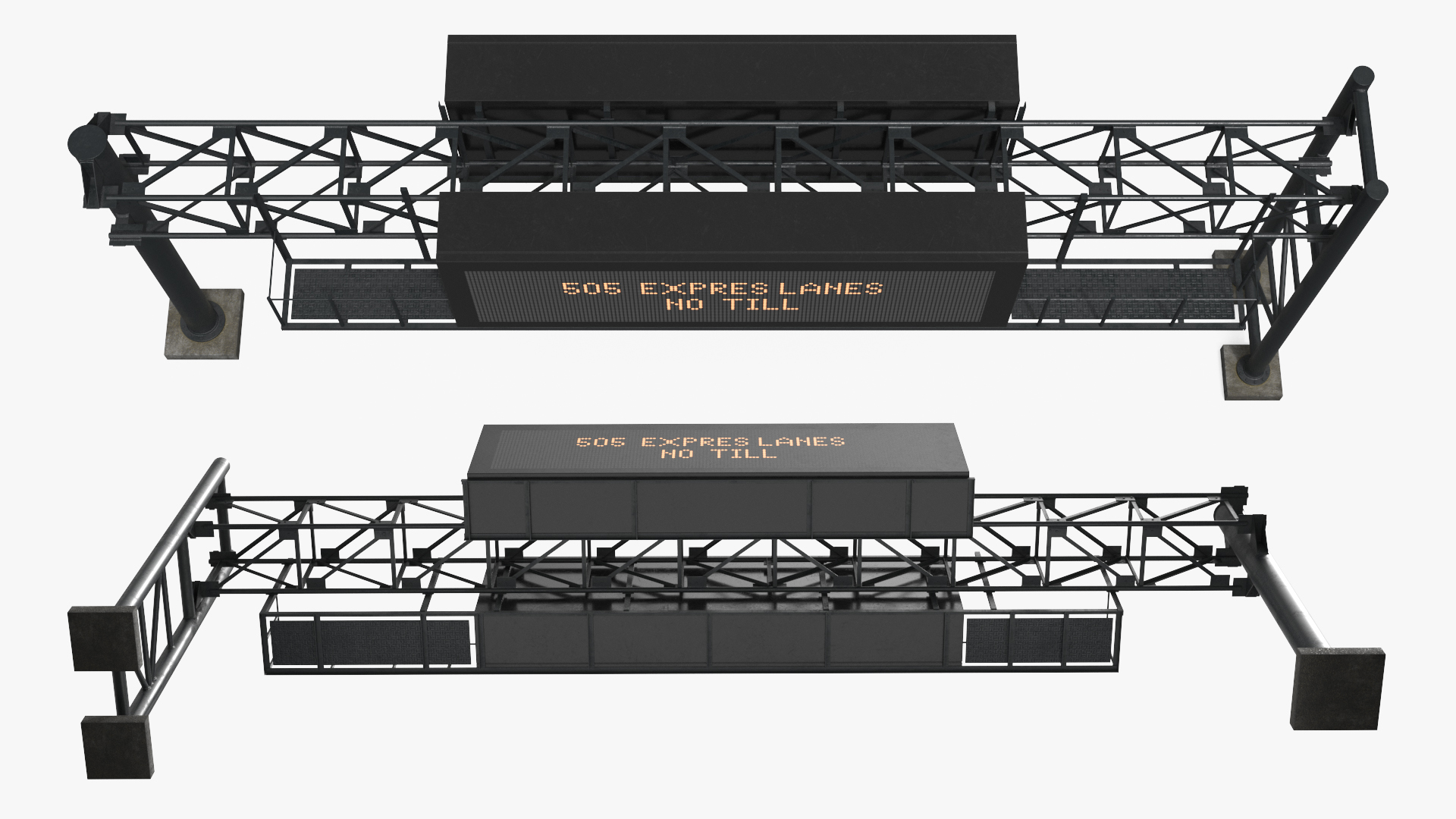Roadway LED Panel with Steel Gantry - view 4