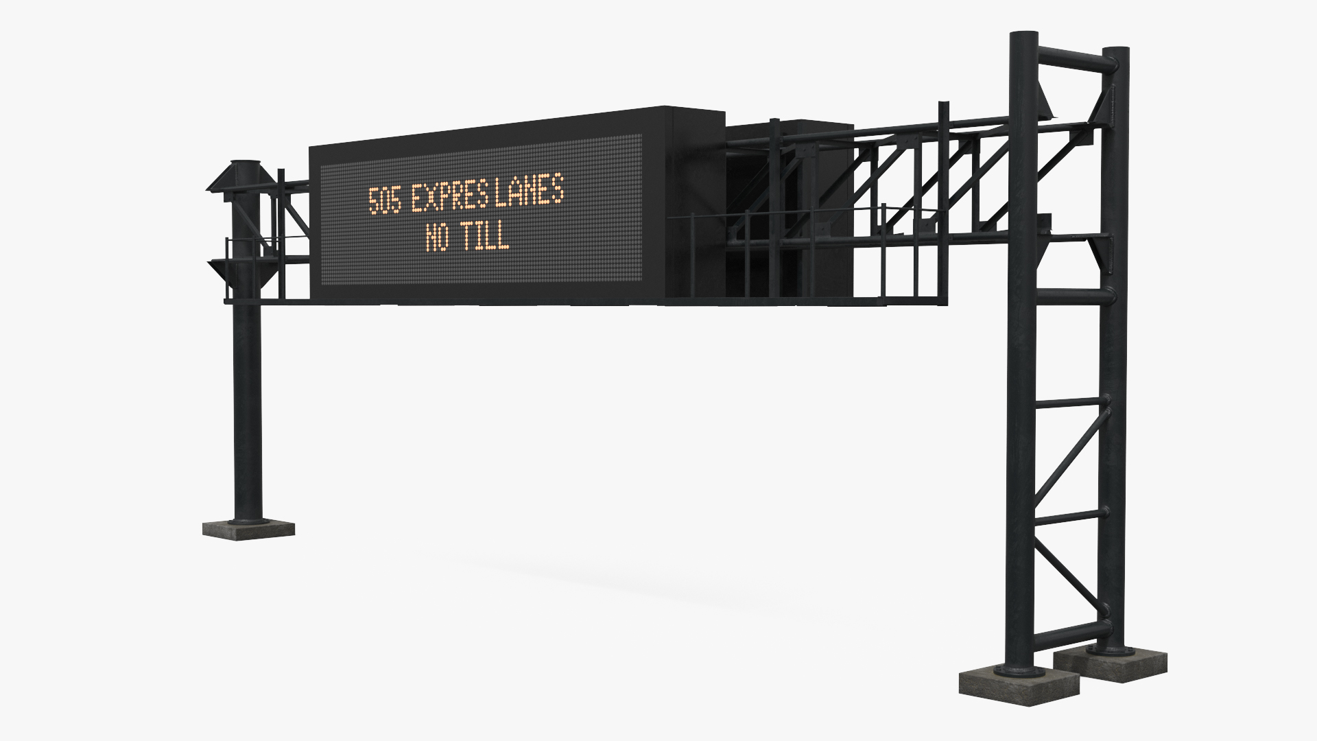 Roadway LED Panel with Steel Gantry - view 3