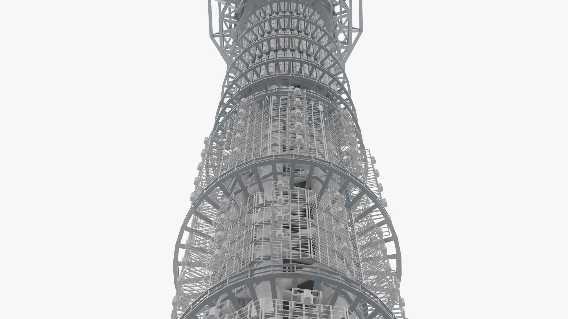 Tokyo Skytree Broadcasting Tower 3D