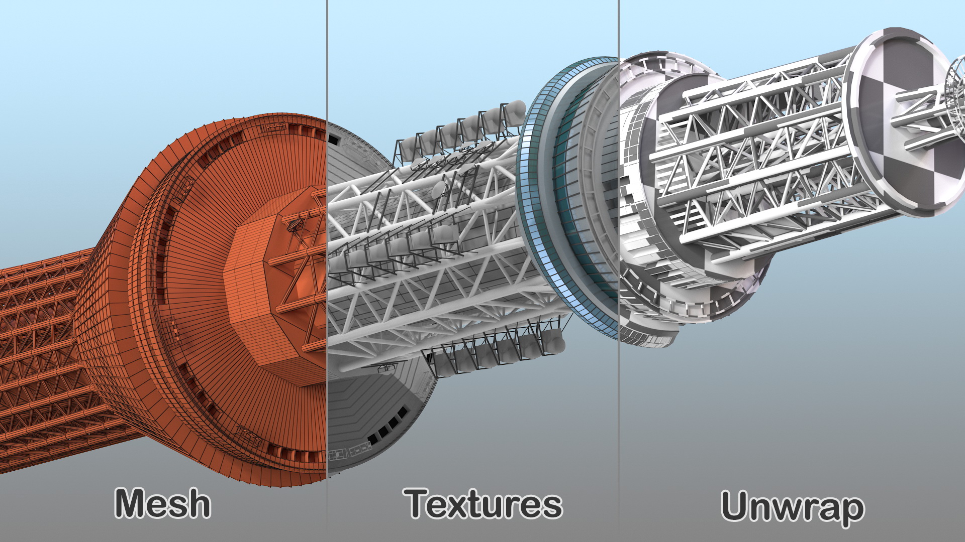 Tokyo Skytree Broadcasting Tower 3D
