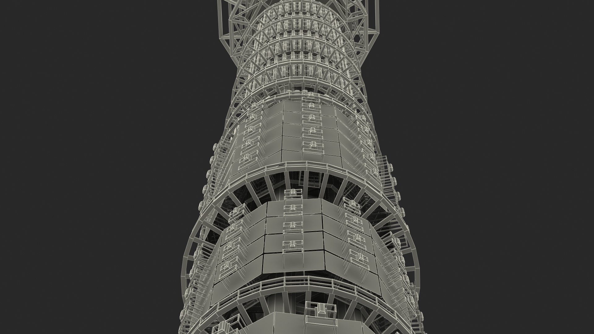 Tokyo Skytree Broadcasting Tower 3D