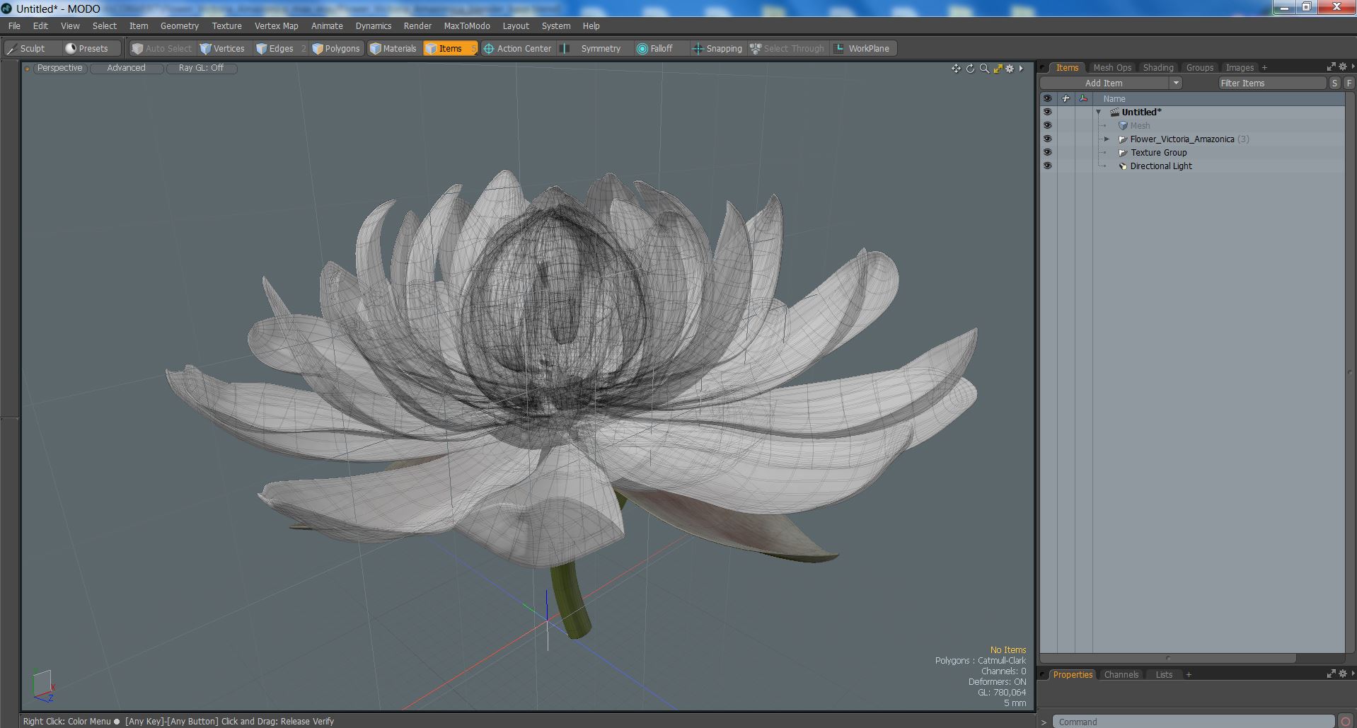 3D model Flower Victoria Amazonica