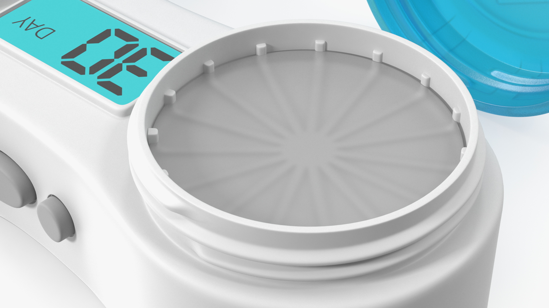 3D Electronic Contact Lens Case Blue model