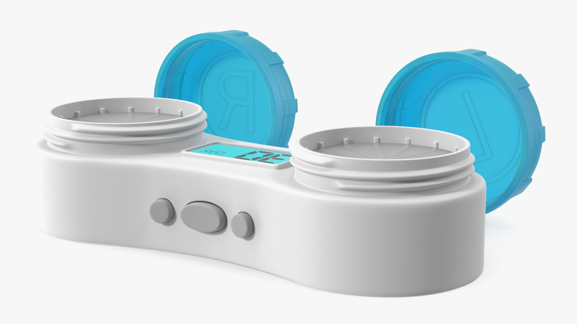3D Electronic Contact Lens Case Blue model