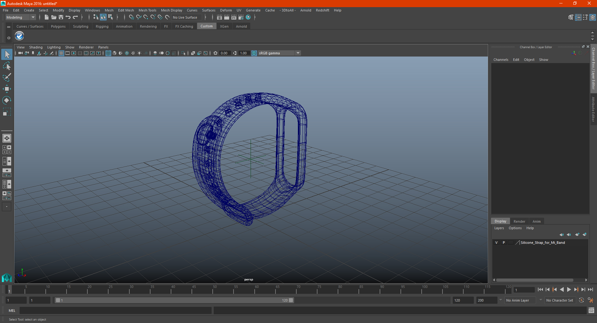 3D Silicone Strap for Mi Band