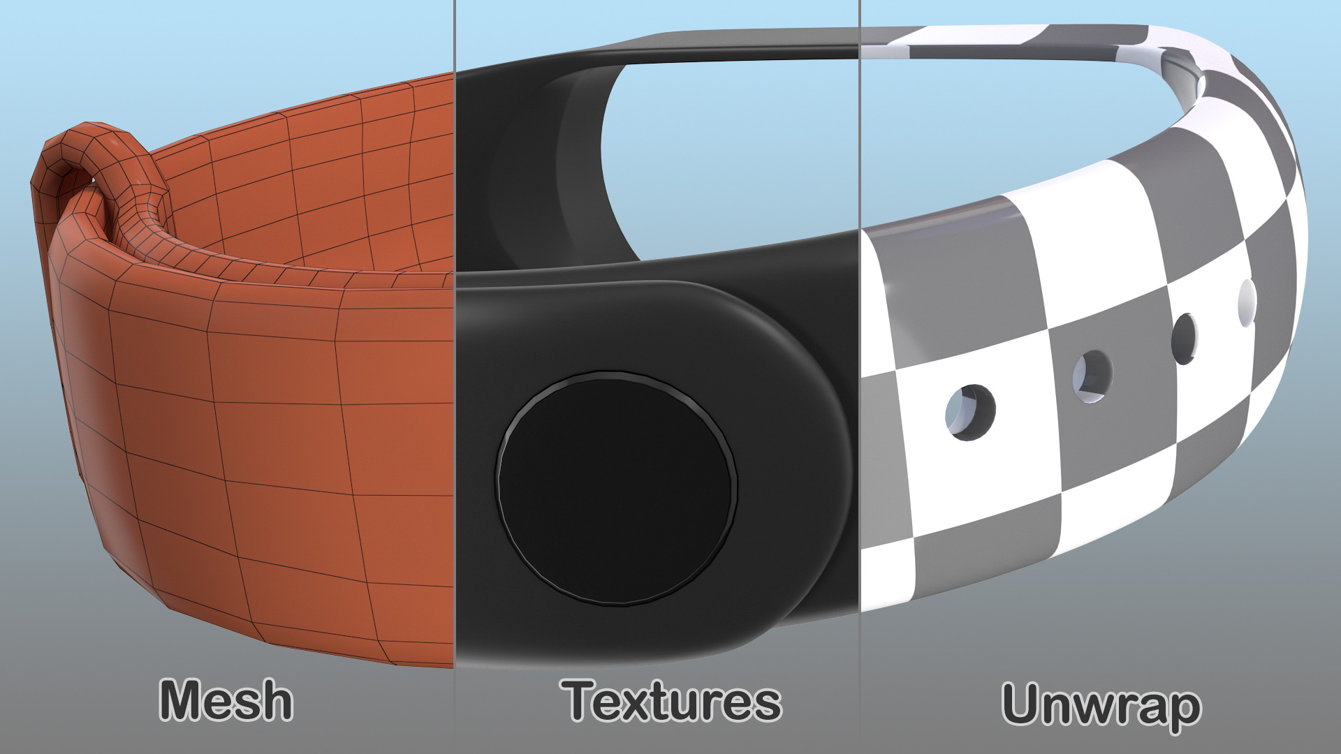 3D Silicone Strap for Mi Band
