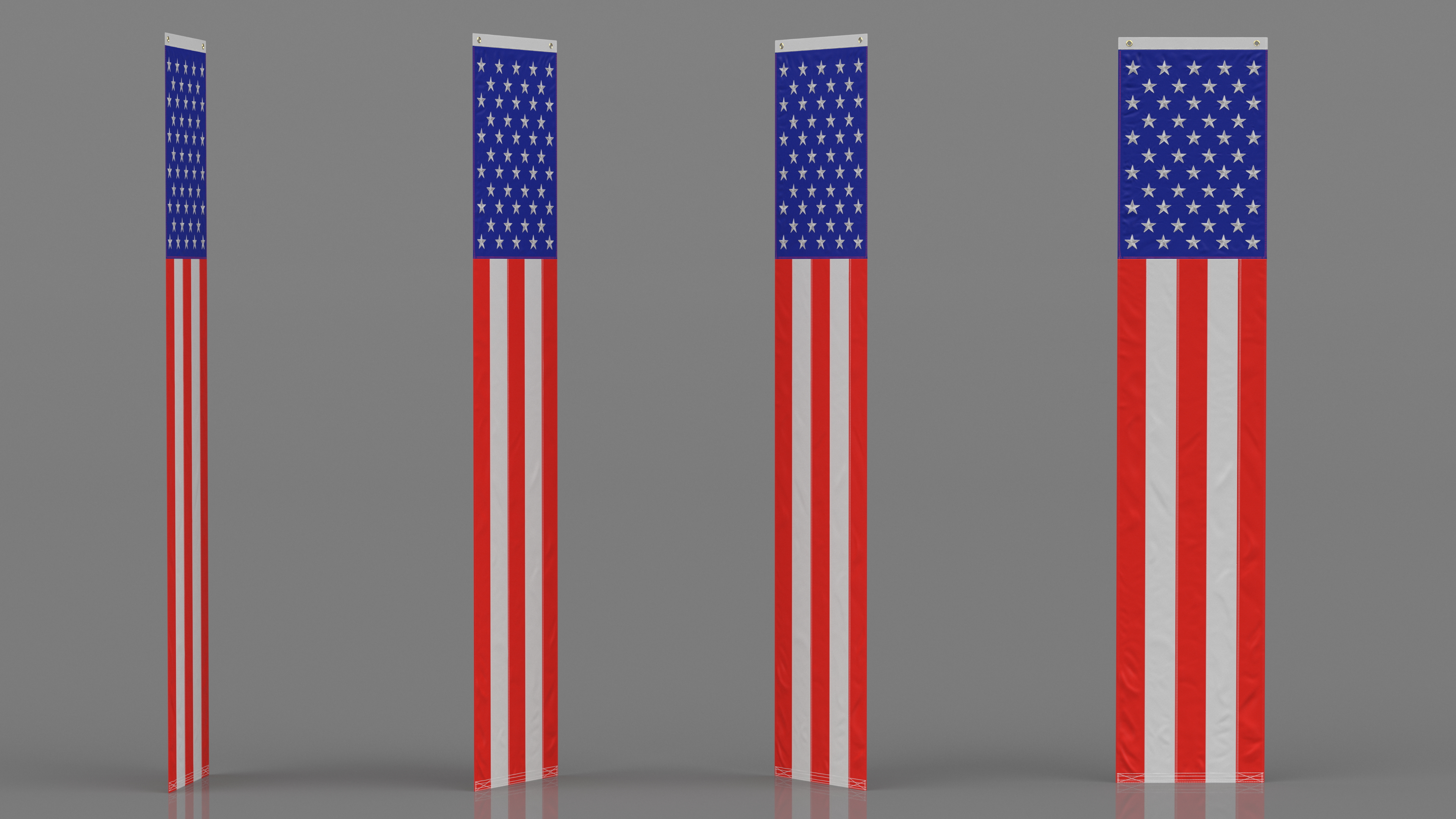 Pull Down US Flag 3D