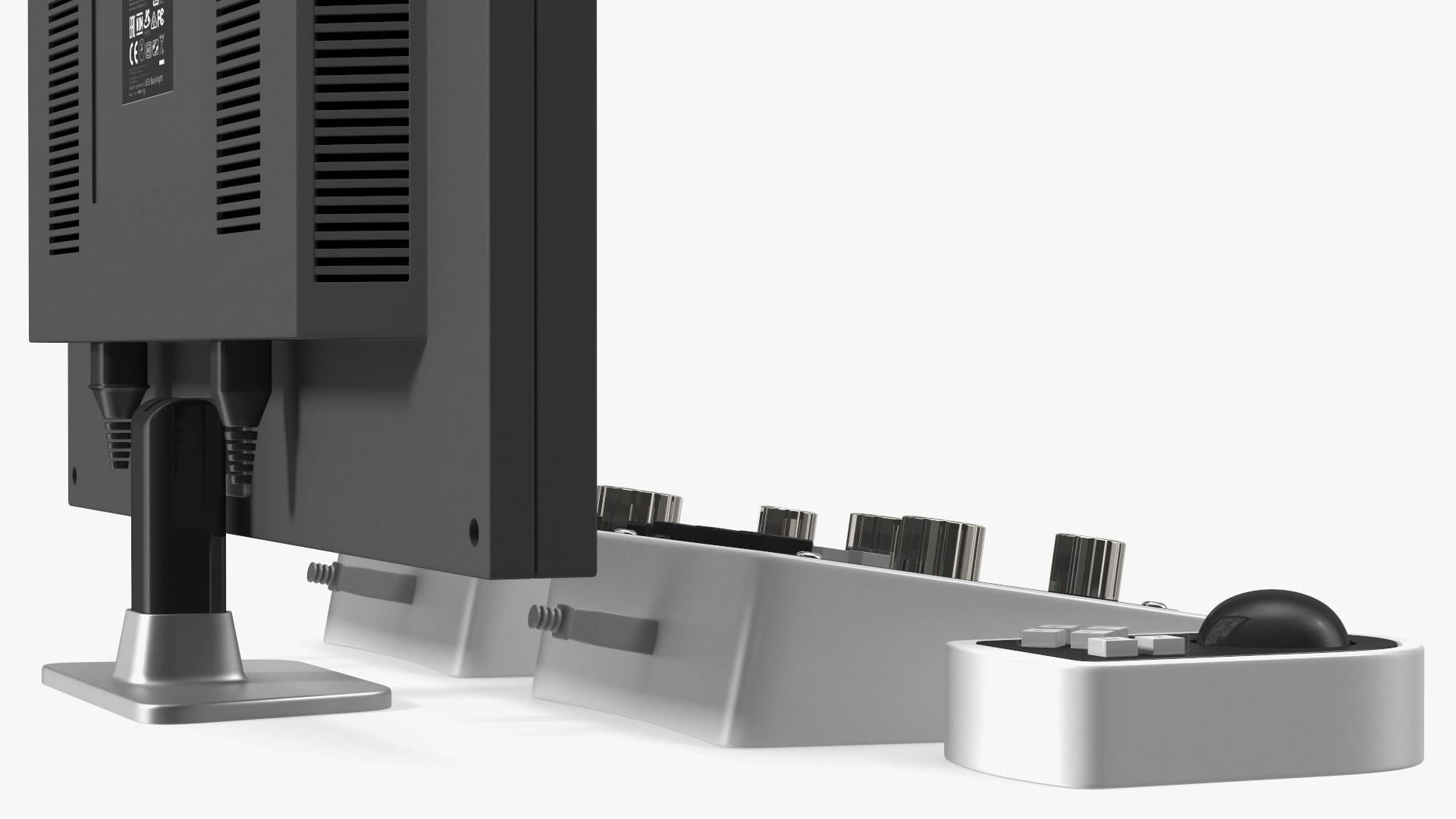 Generic Monitor with Control Panel 3D model