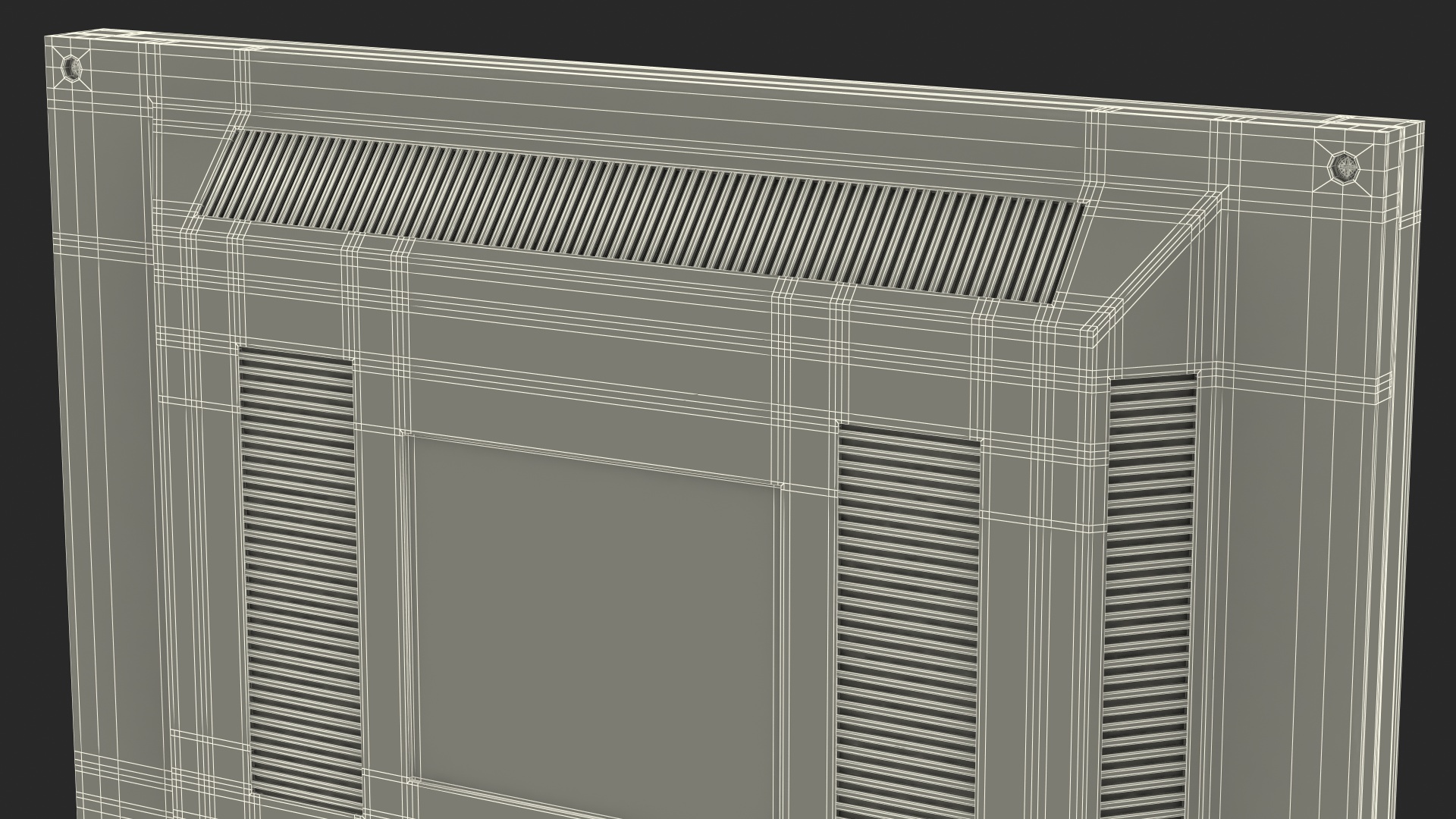 Generic Monitor with Control Panel 3D model