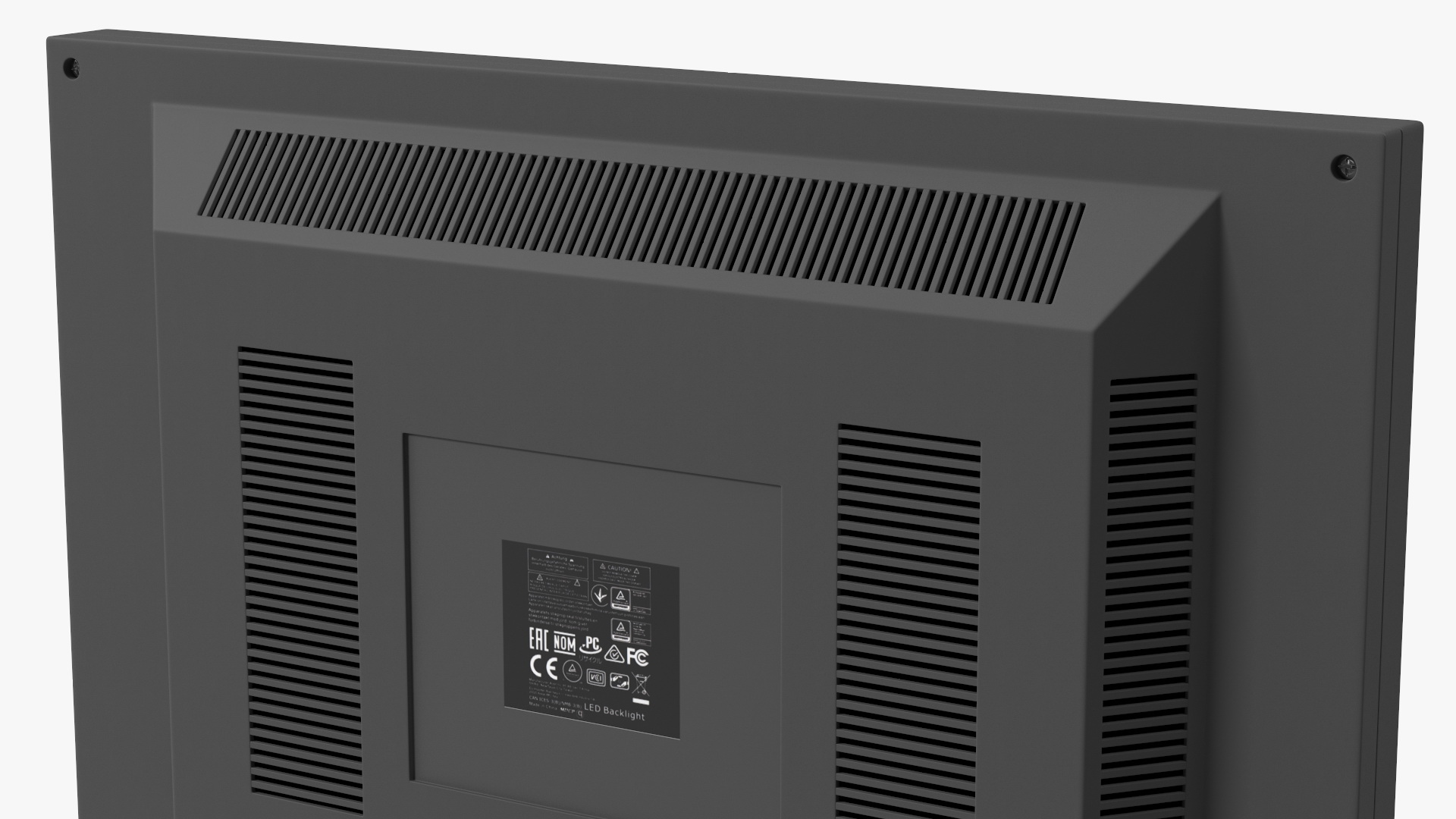 Generic Monitor with Control Panel 3D model