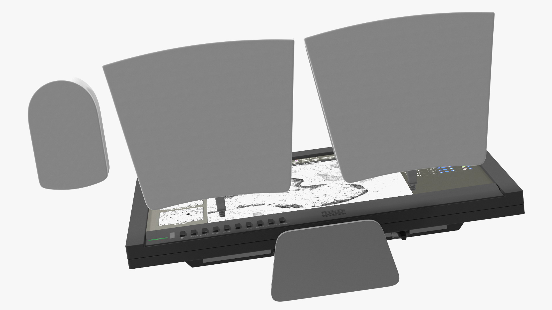 Generic Monitor with Control Panel 3D model
