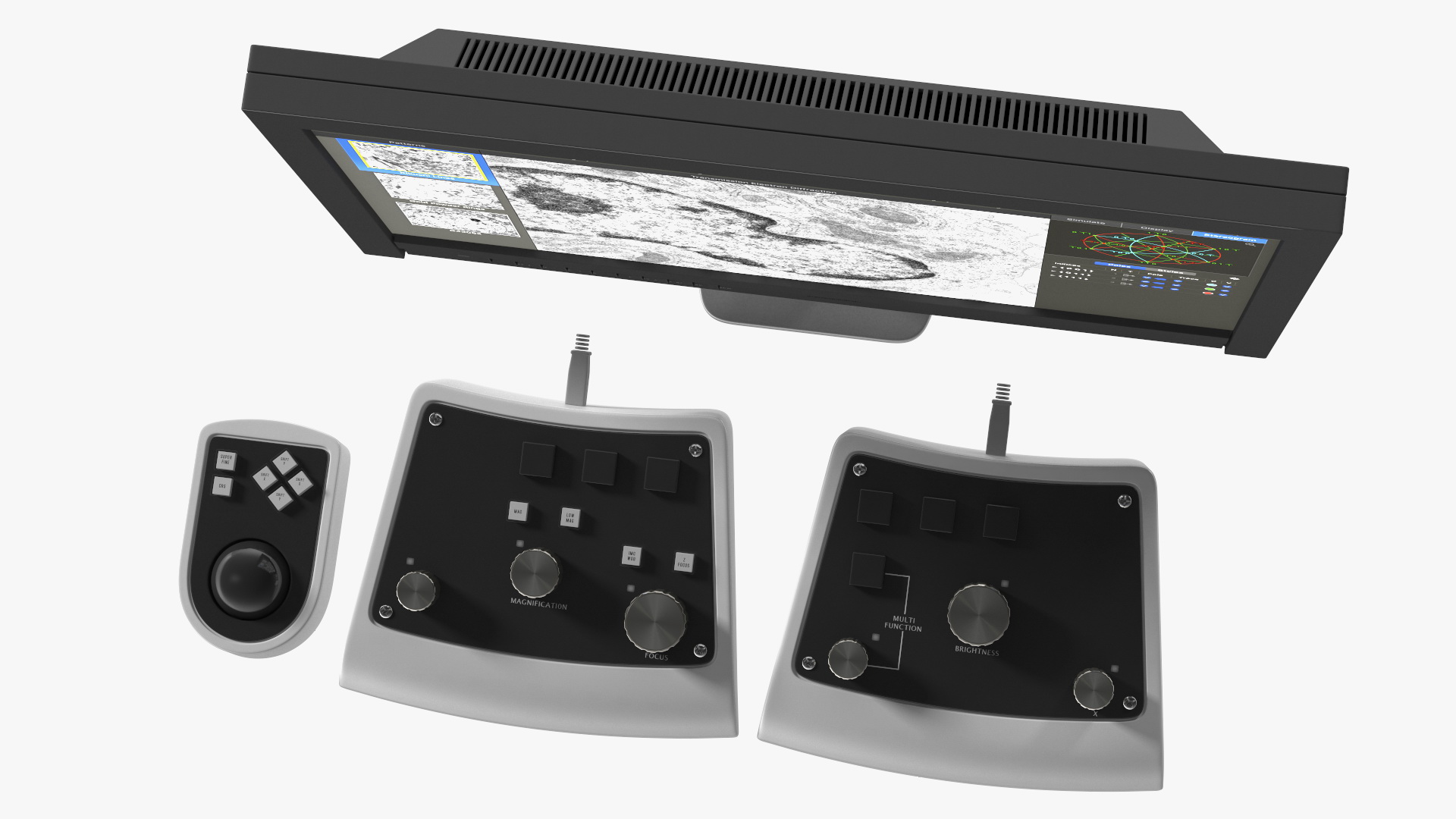 Generic Monitor with Control Panel 3D model