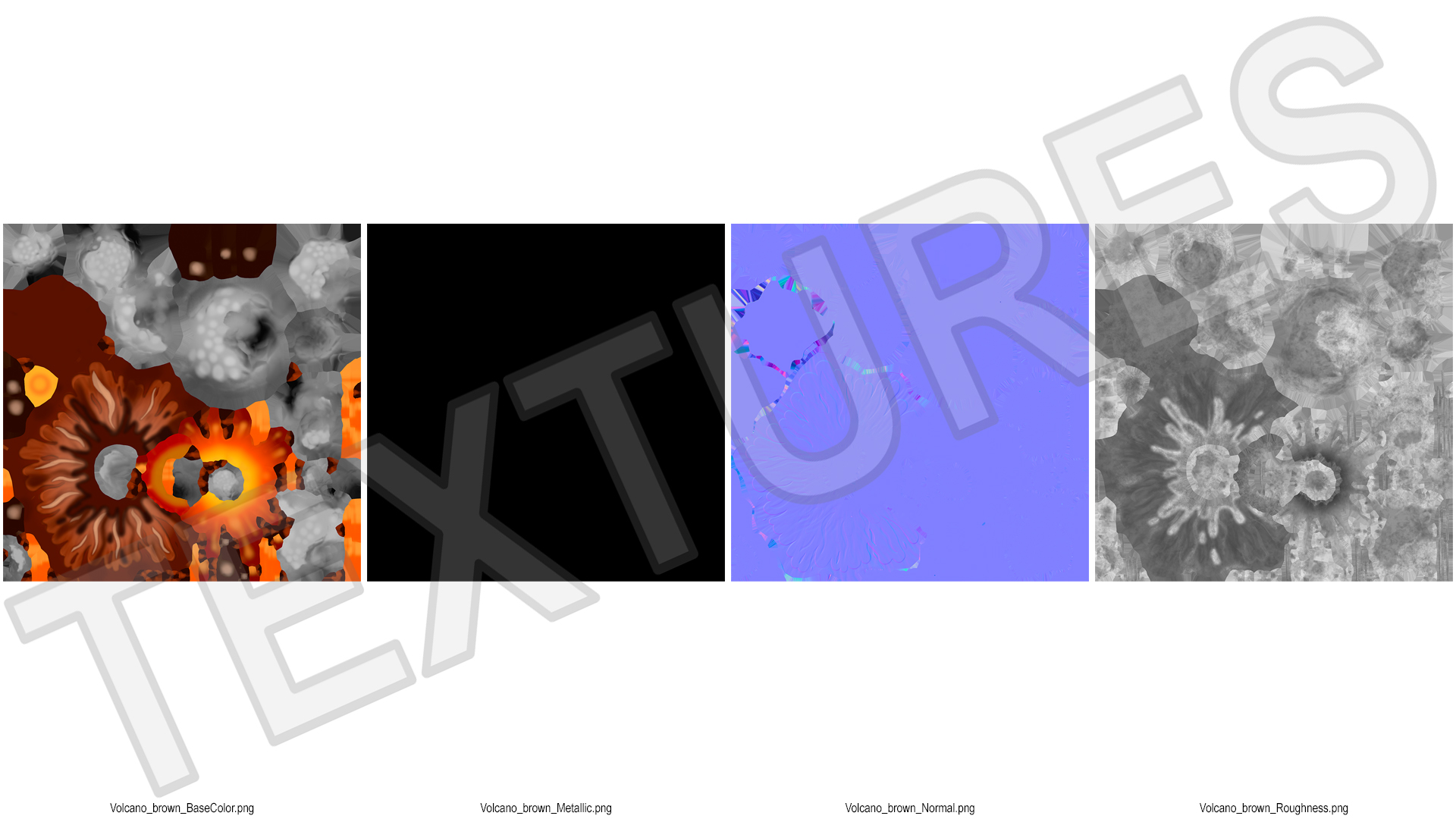 3D Brown Stylized Erupting Volcano with Lava and Smoke