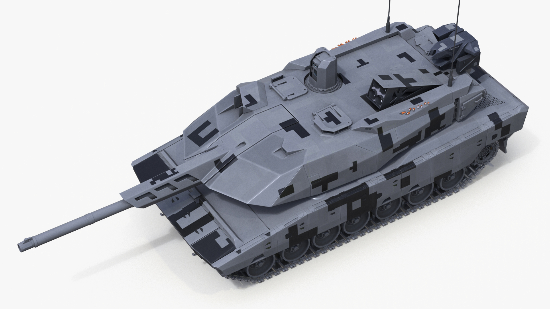 3D model KF 51 Panther Main Battle Tank
