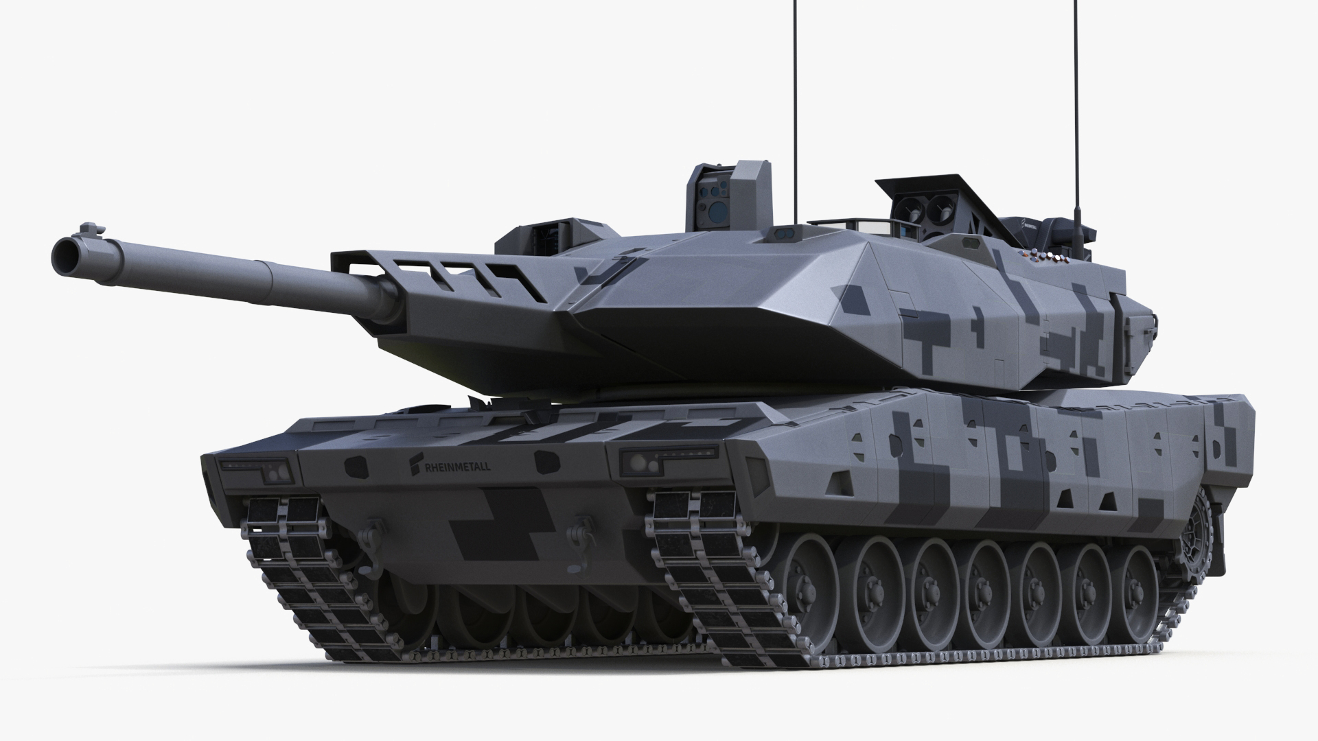3D model KF 51 Panther Main Battle Tank