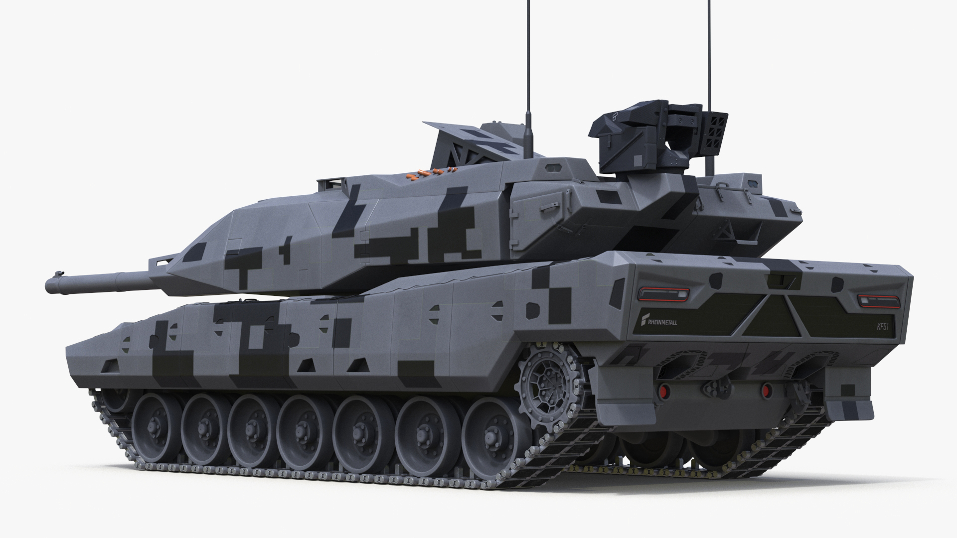 3D model KF 51 Panther Main Battle Tank