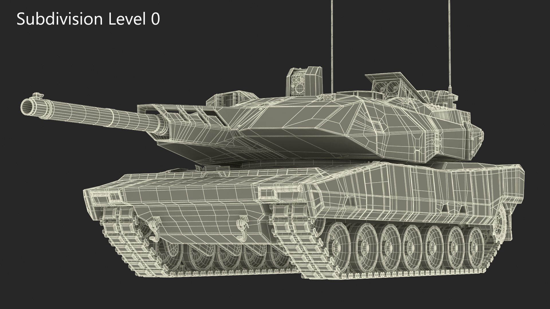 3D model KF 51 Panther Main Battle Tank