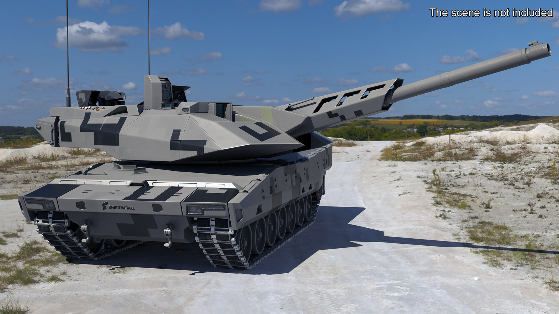3D model KF 51 Panther Main Battle Tank