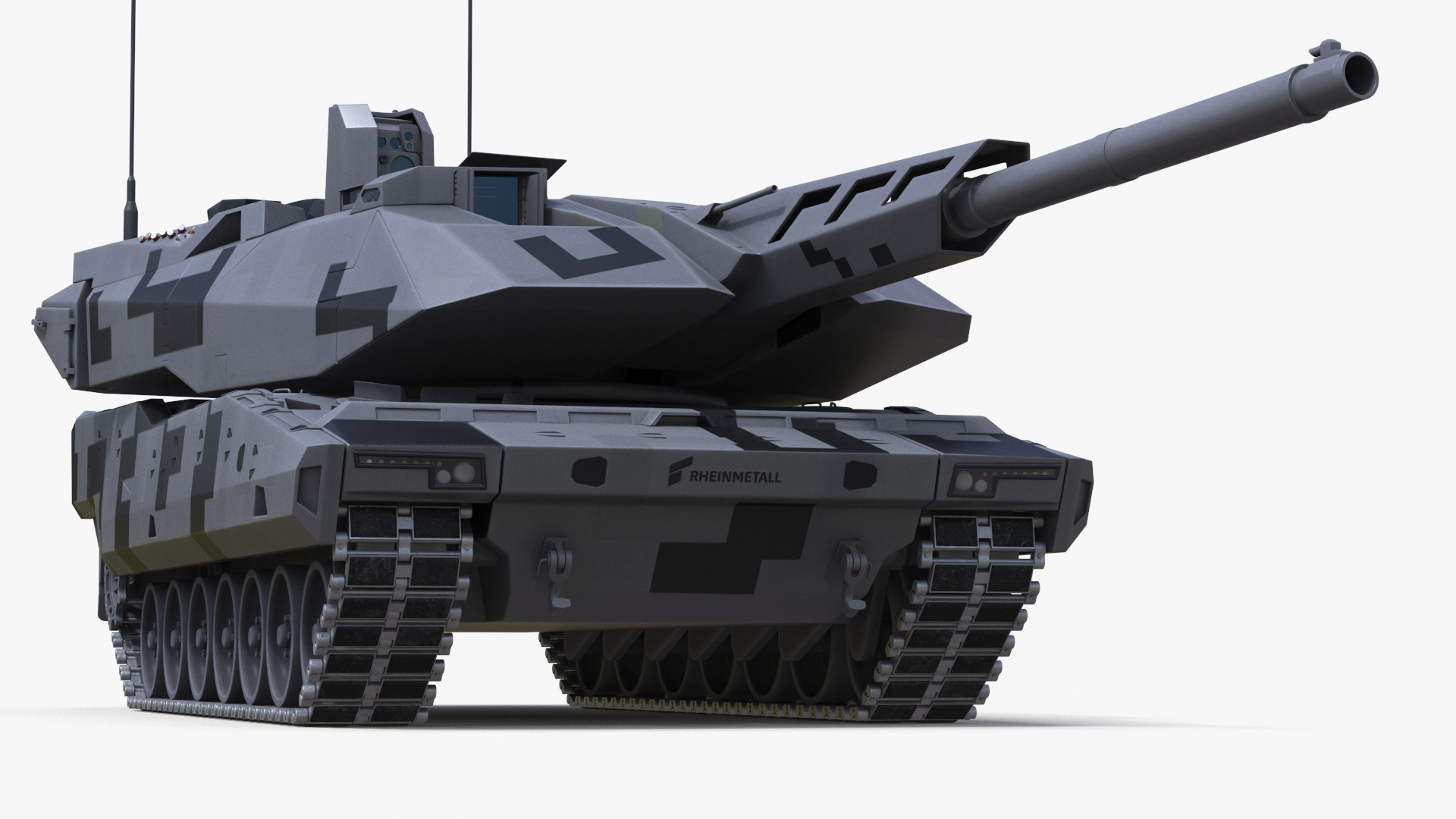 3D model KF 51 Panther Main Battle Tank