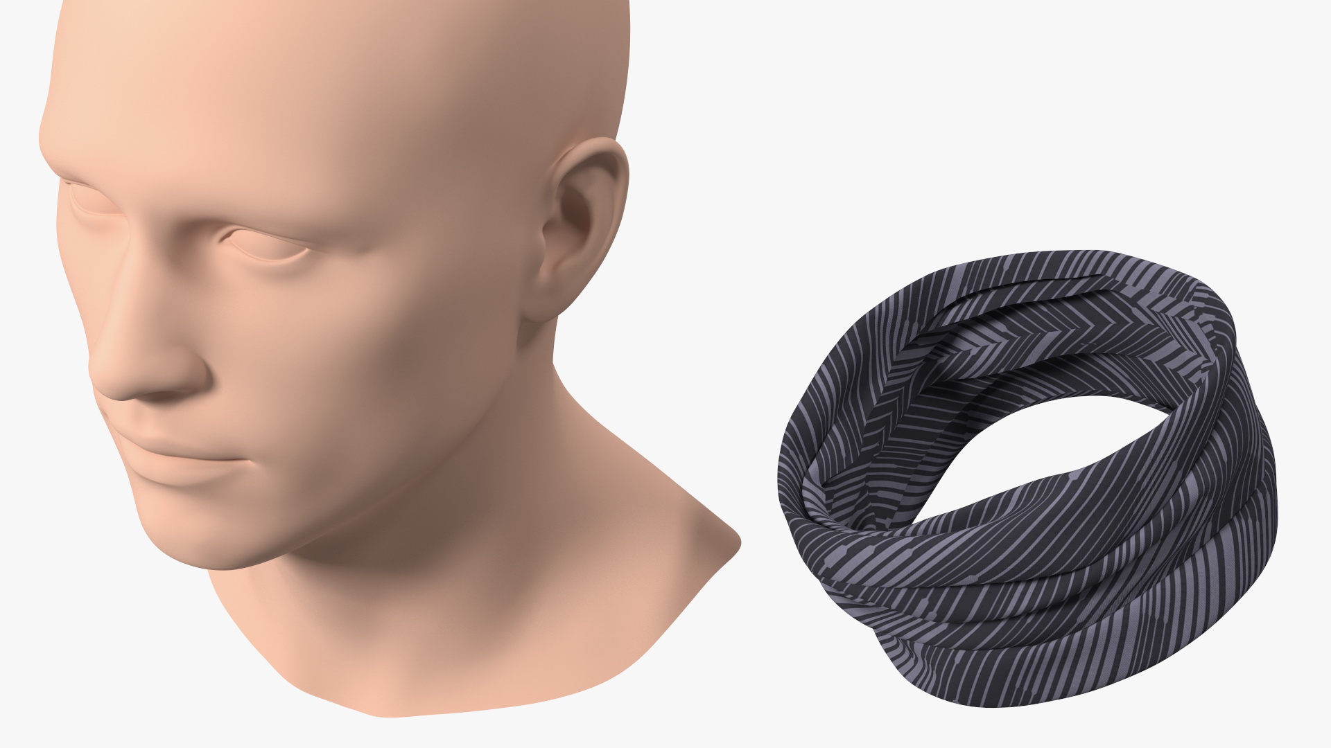 3D Summer Neck Gaiter model