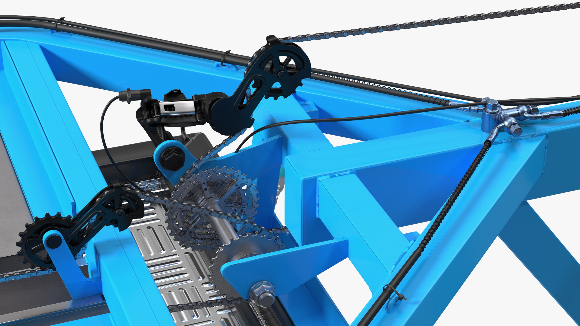 3D model Commercial Grade Electric Trike with  Flatbed