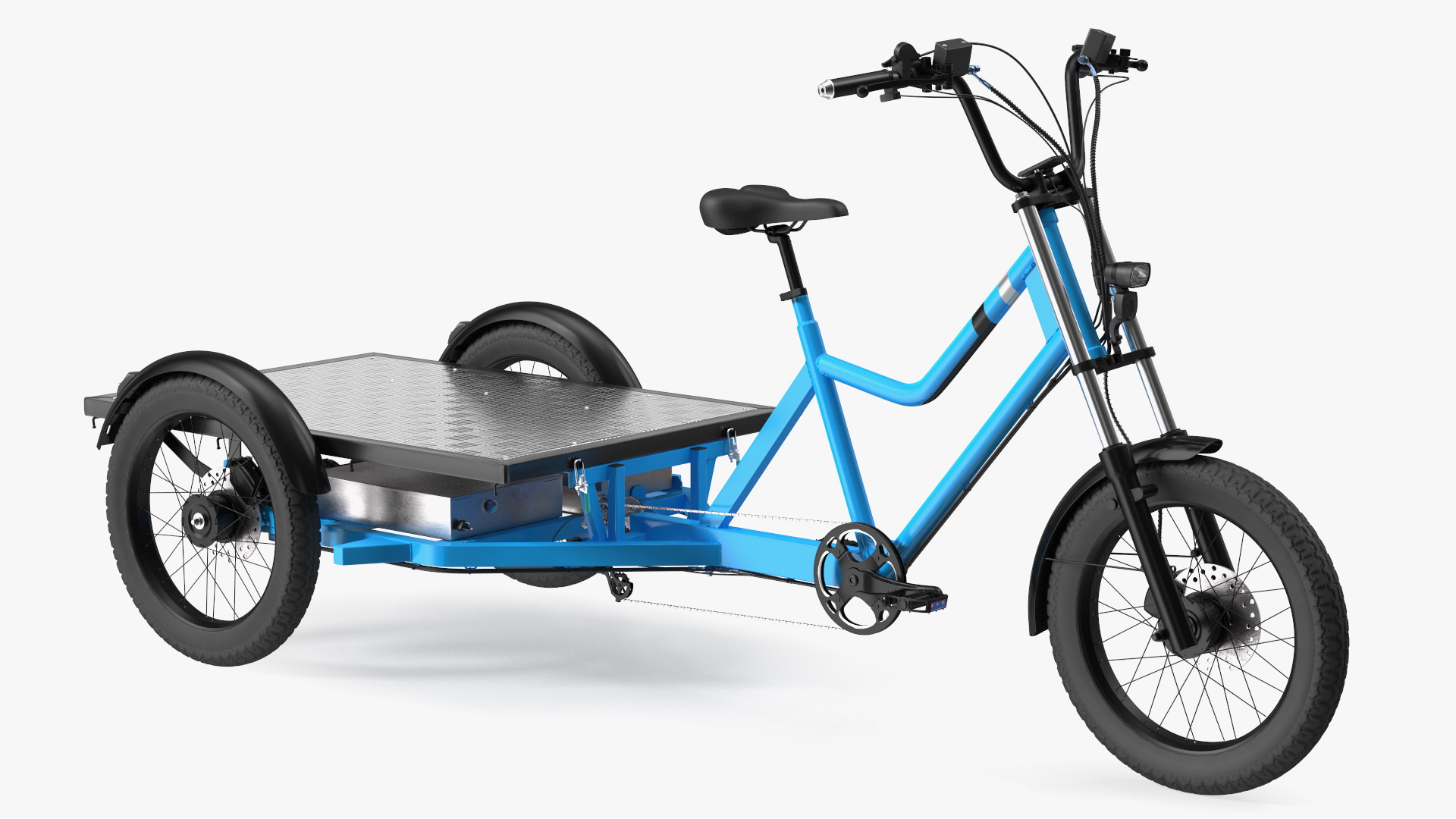 3D model Commercial Grade Electric Trike with  Flatbed