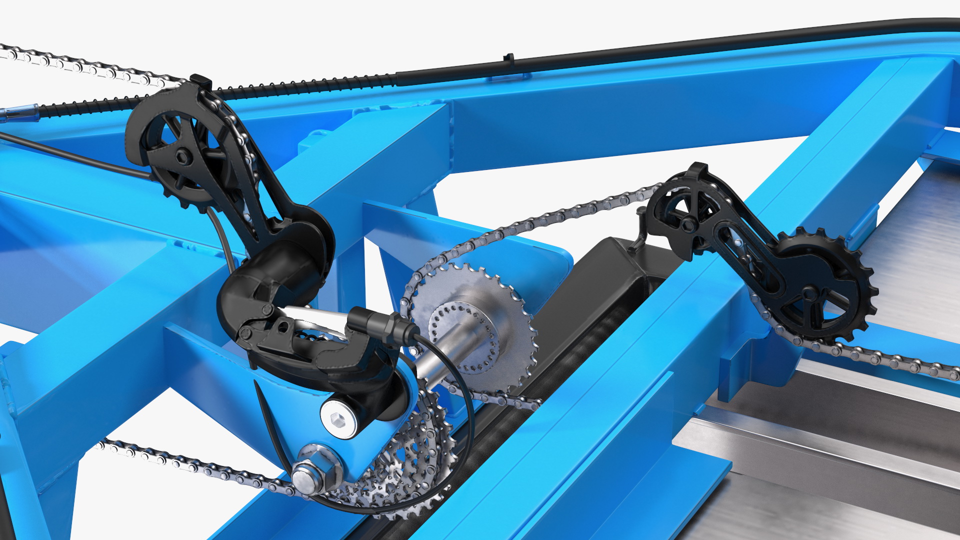 3D model Commercial Grade Electric Trike with  Flatbed