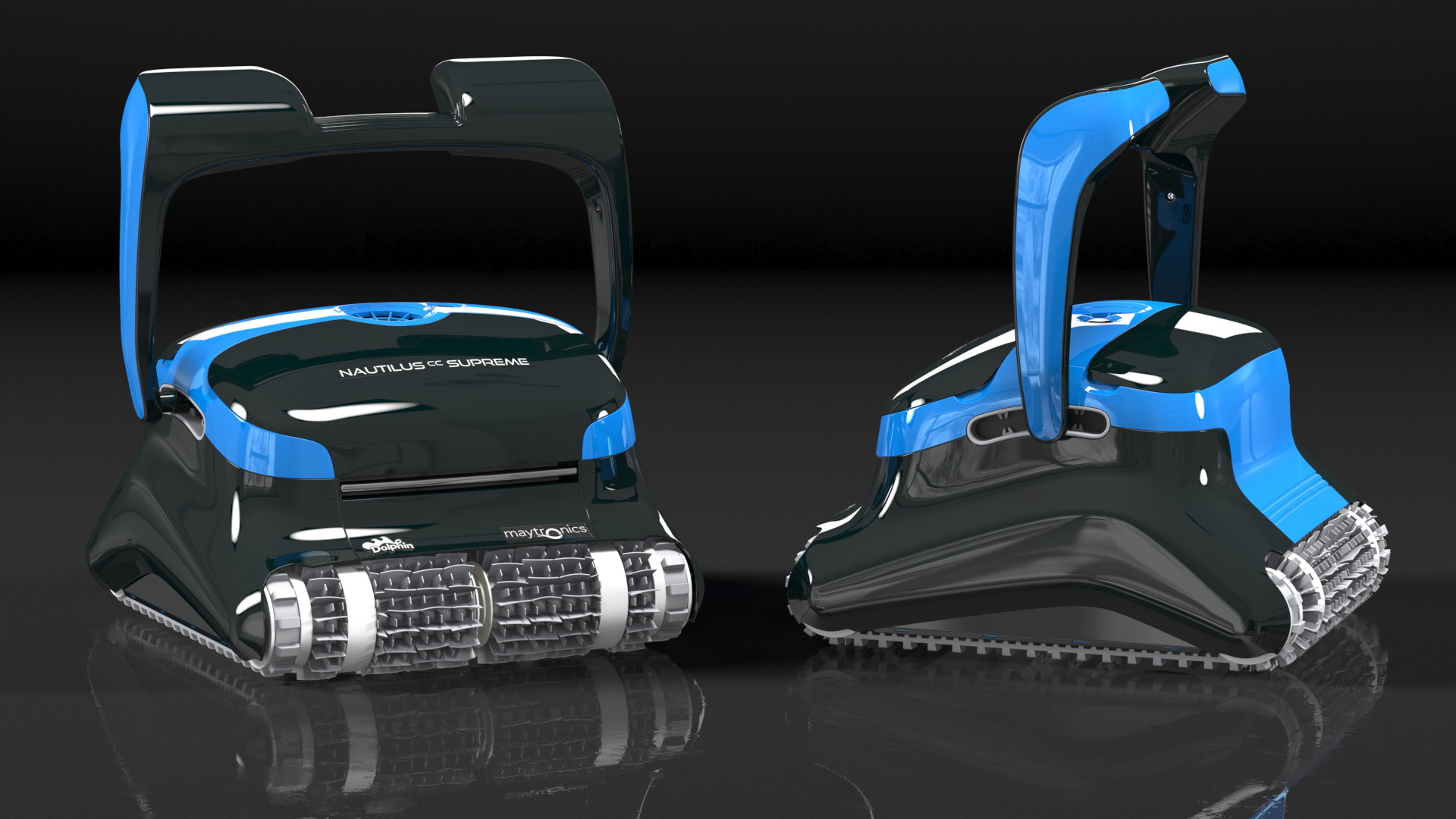 3D DOLPHIN Nautilus Robotic Pool Vacuum Cleaner Rigged