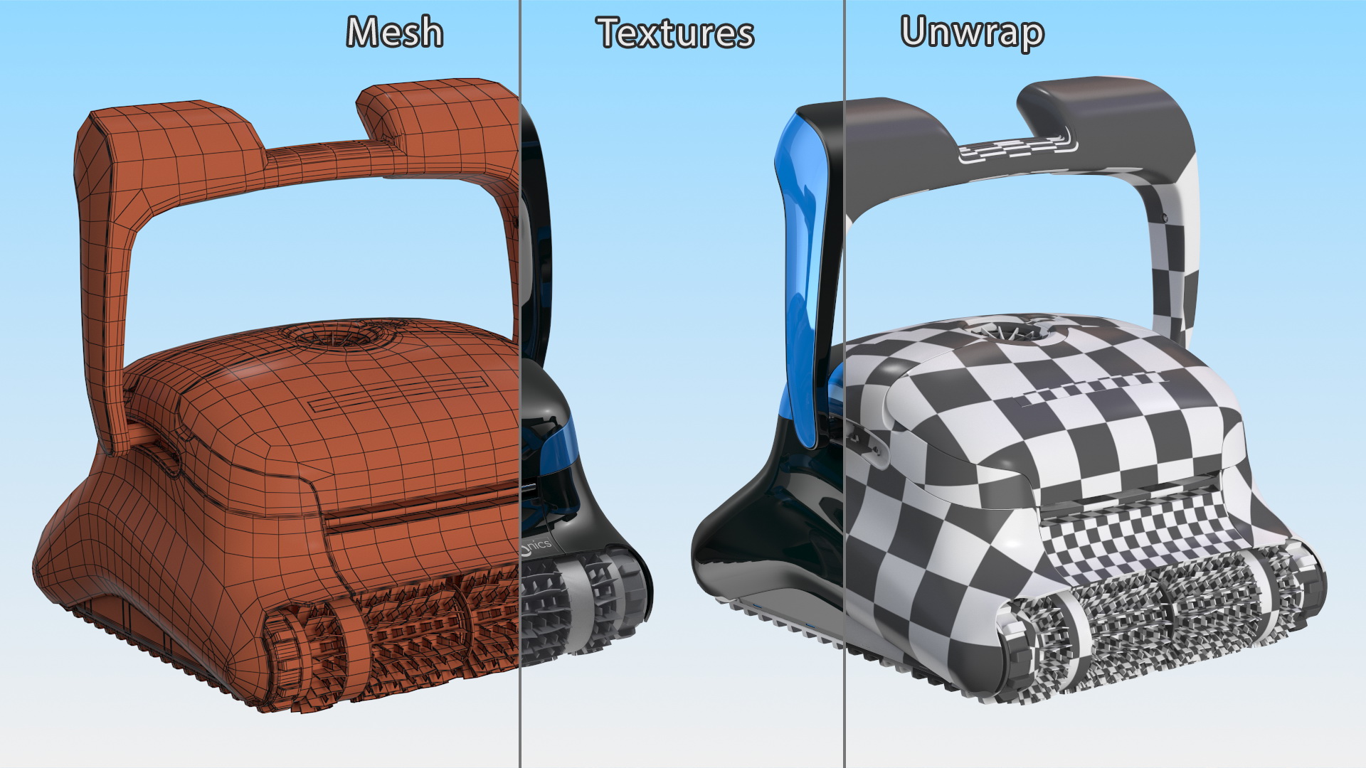 3D DOLPHIN Nautilus Robotic Pool Vacuum Cleaner Rigged