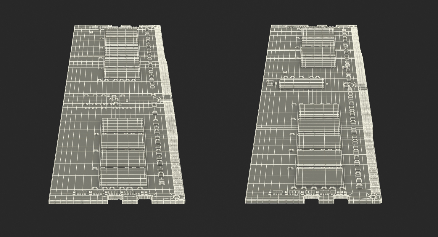 DDR4 SDRAM Memory Module 3D model