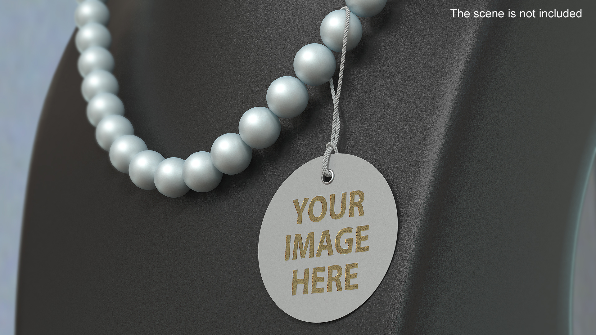 3D model Label Tag Round