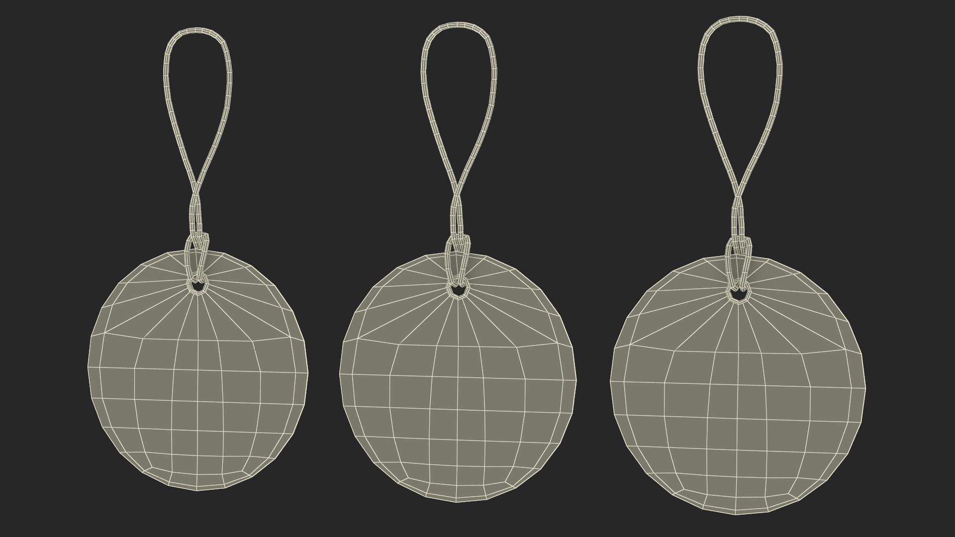 3D model Label Tag Round