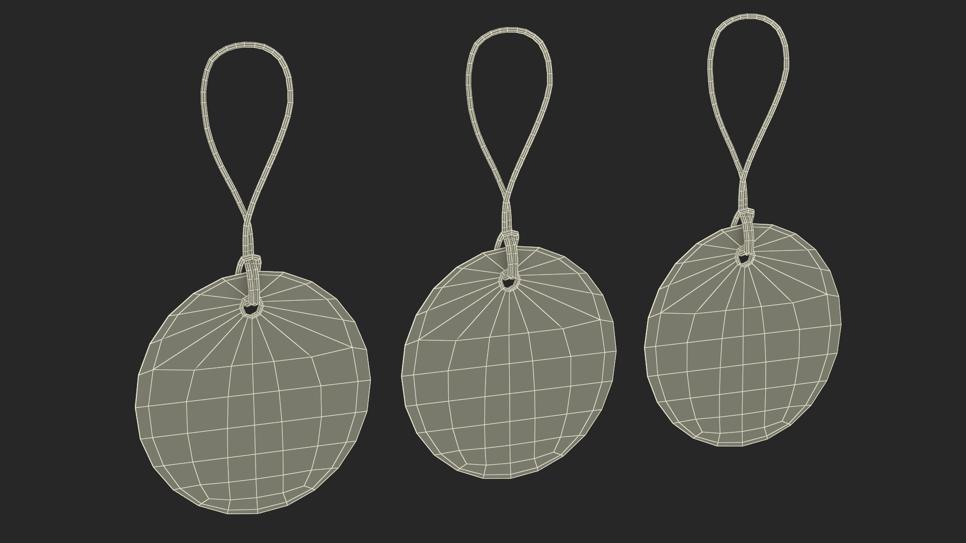 3D model Label Tag Round