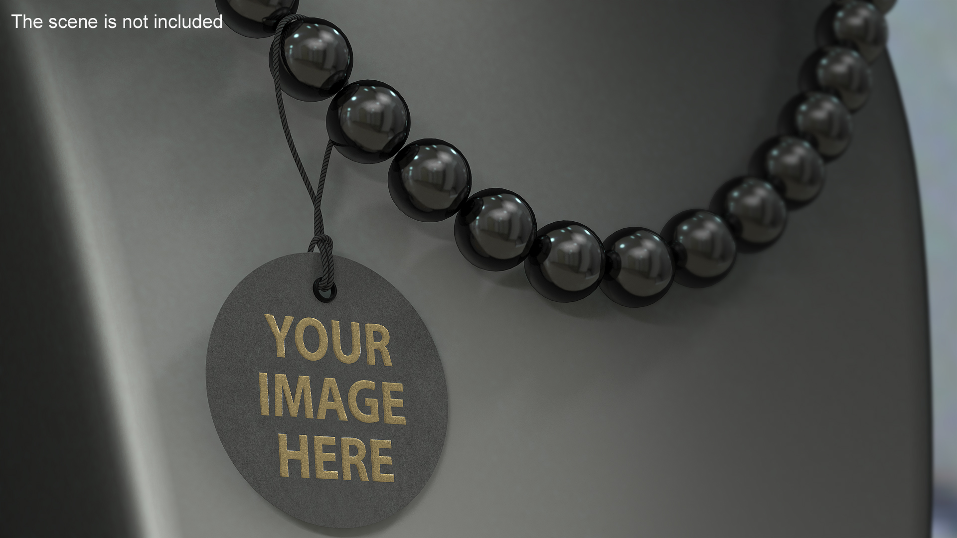 3D model Label Tag Round