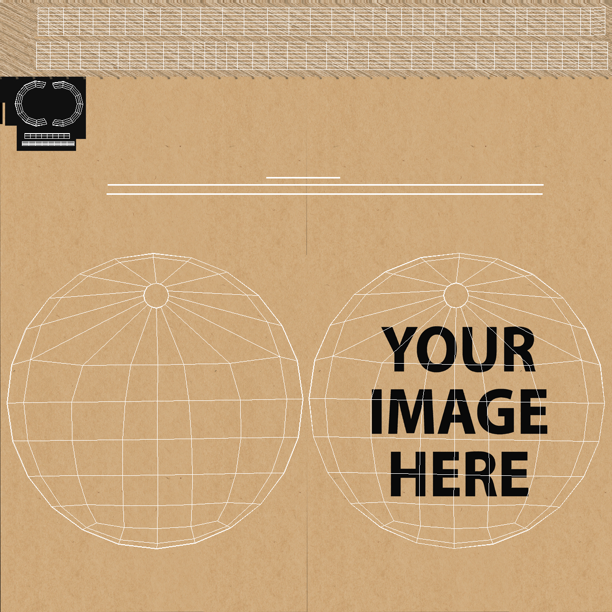 3D model Label Tag Round