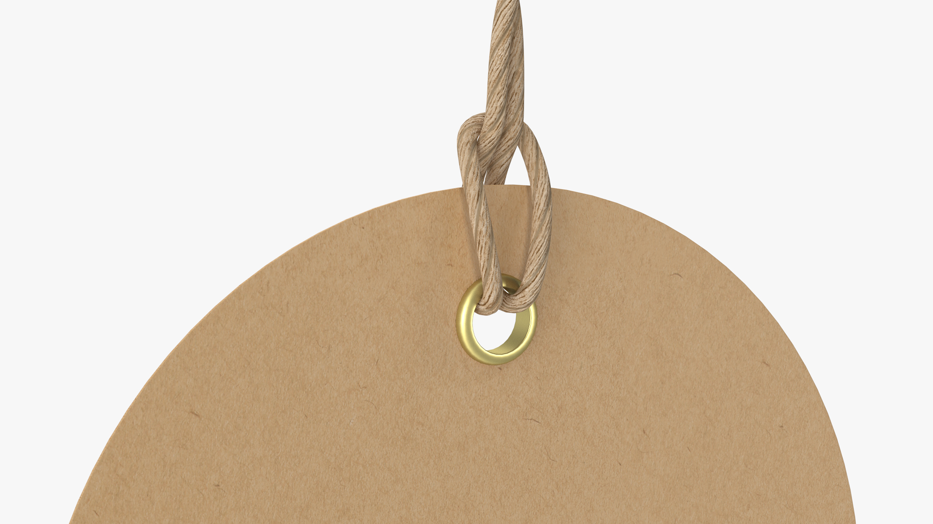 3D model Label Tag Round