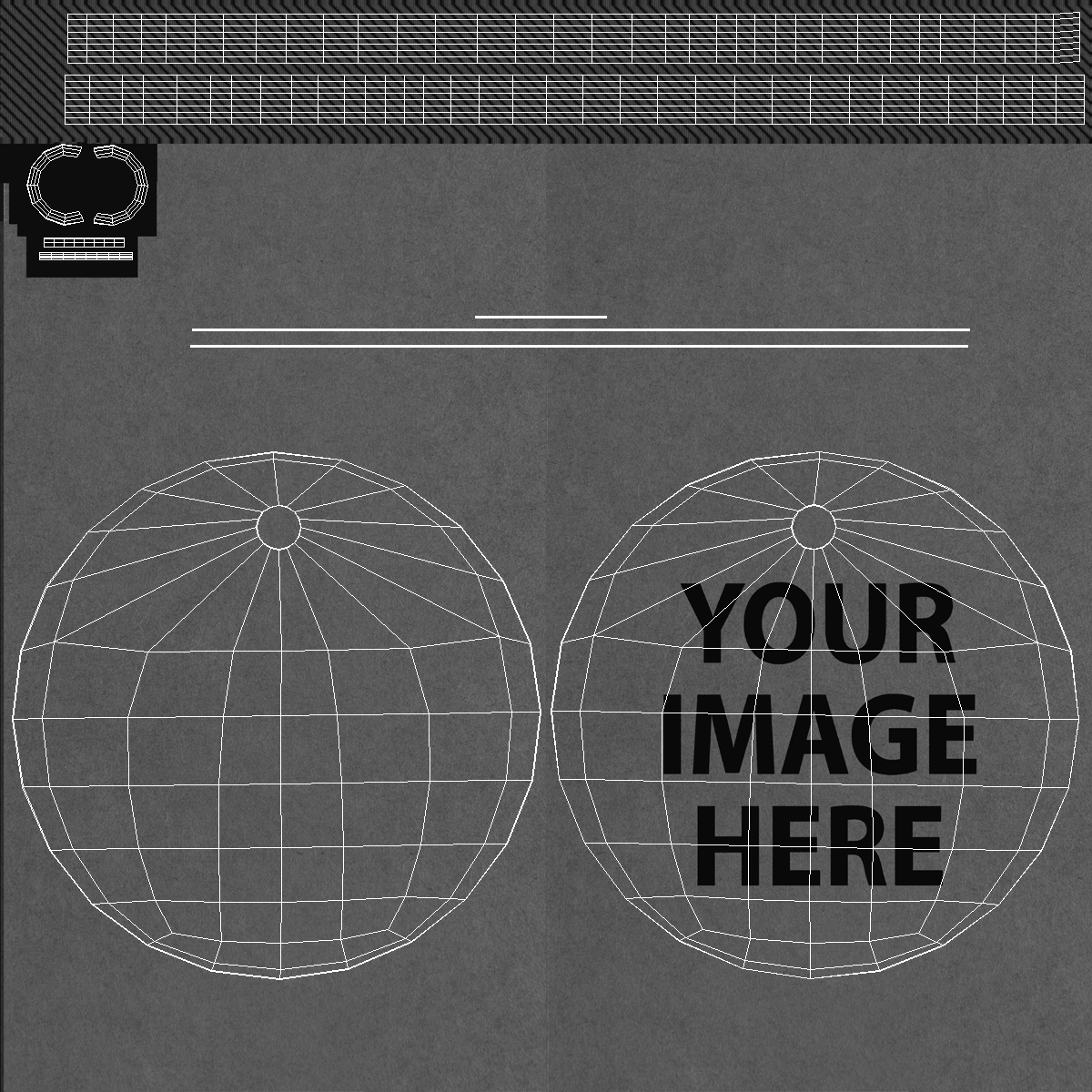 3D model Label Tag Round