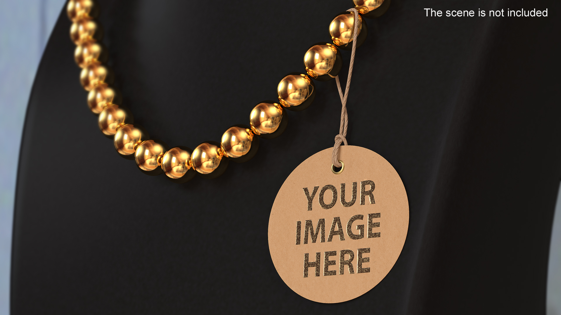 3D model Label Tag Round
