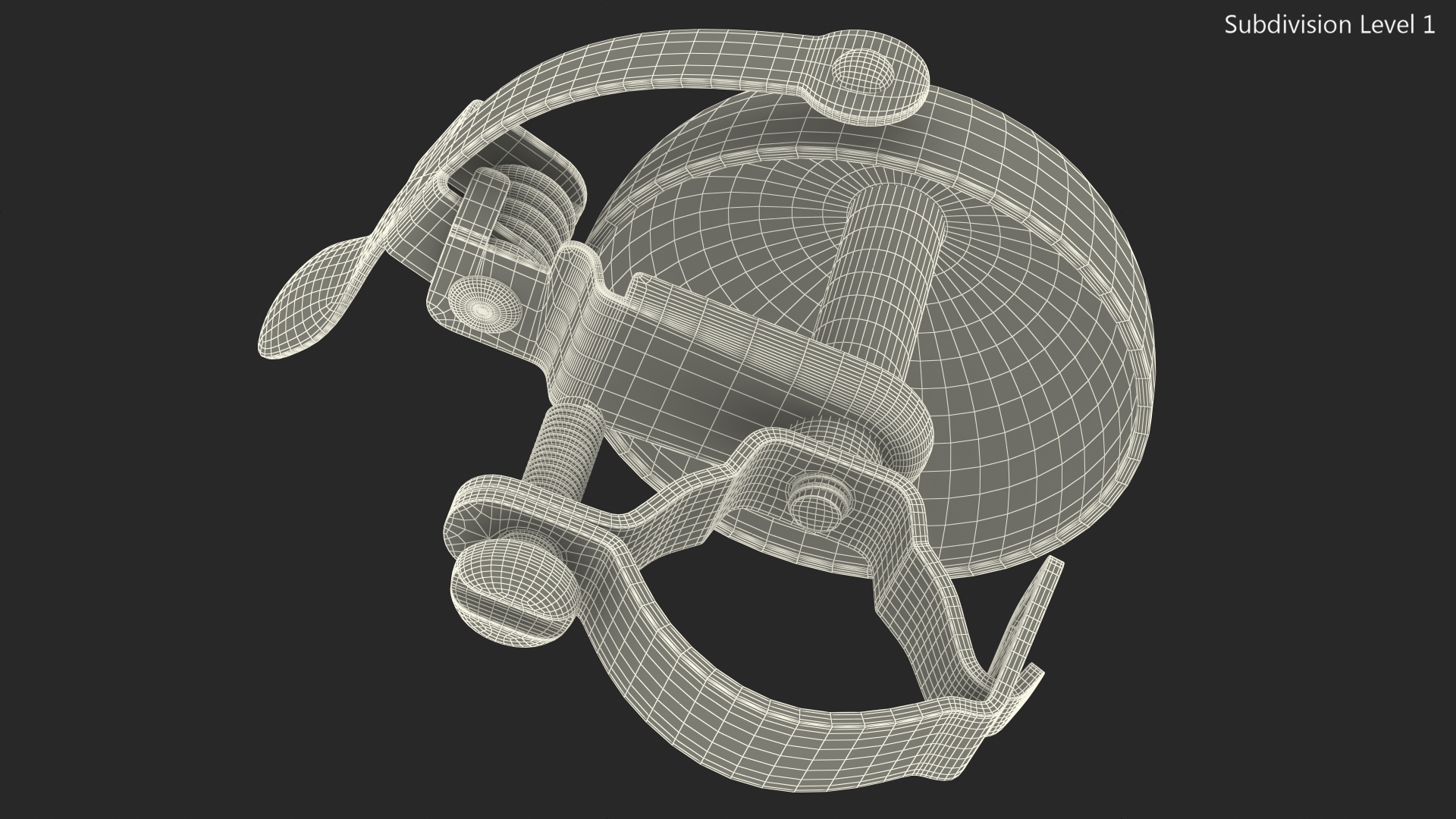 Vintage Bicycle Bell with Spring Hammer 3D model